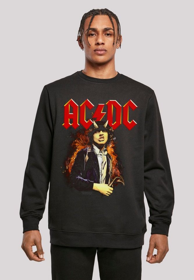F4NT4STIC Sweatshirt ACDC Rock Musik Band Angus Highway To Hell Print