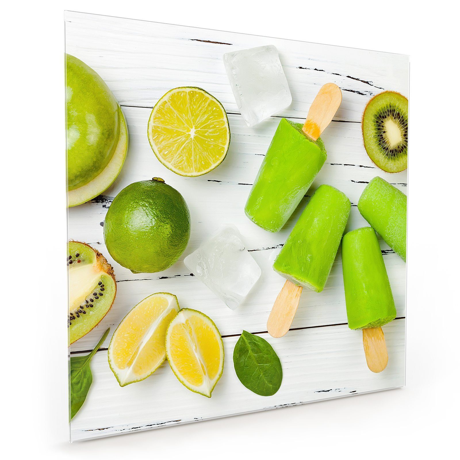 Motiv Küchenrückwand mit Küchenrückwand Fruchteis Spritzschutz Primedeco Glas