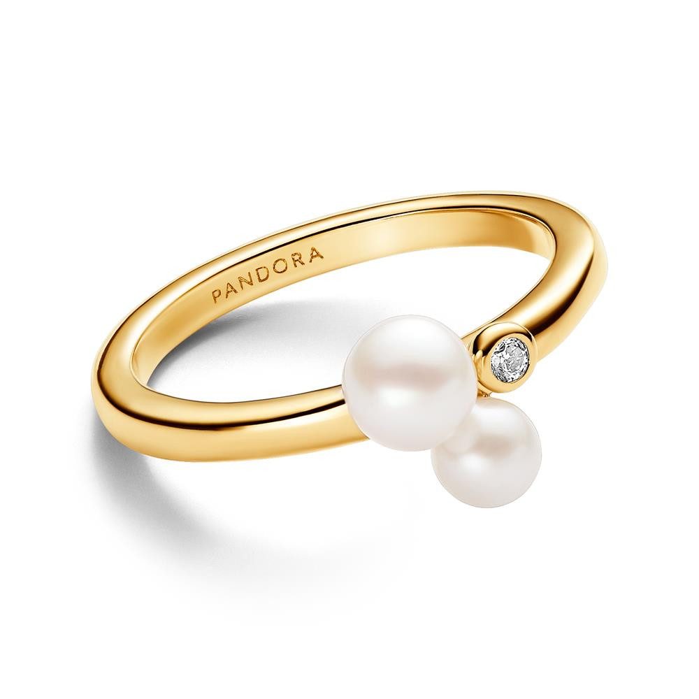 Pandora Fingerring Timeless Ring für Damen mit Perlen, Zirkonia von PANDORA günstig online kaufen