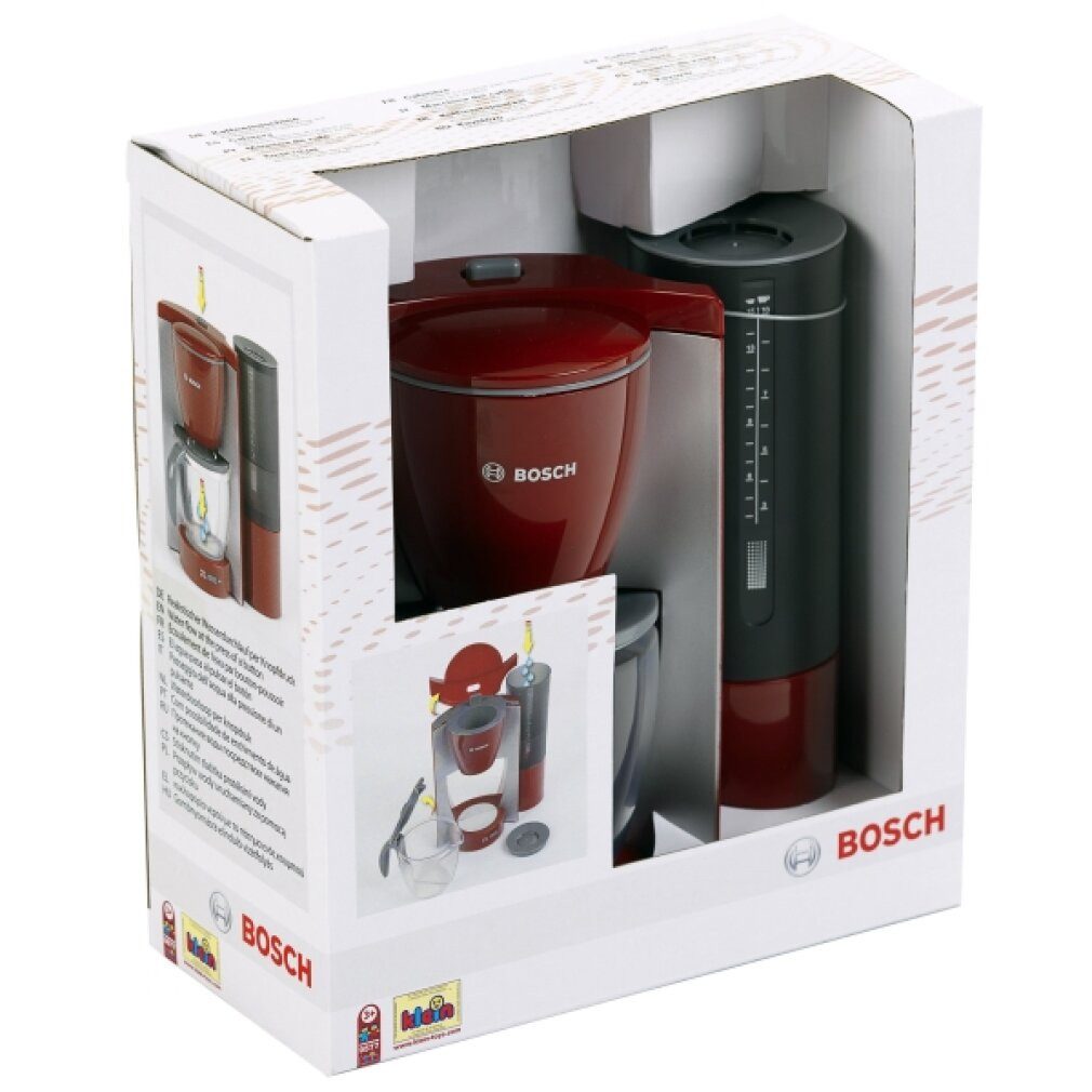 Theo Klein Spielgeschirr Bosch Kinder Kaffeemaschine rot grau