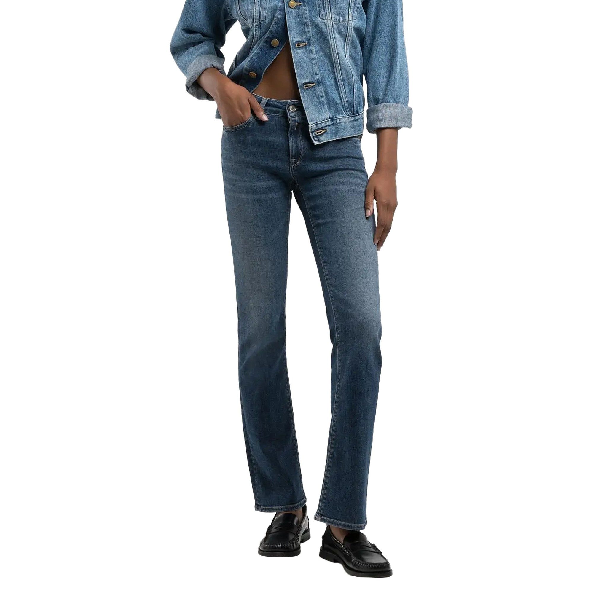 Replay 7/8-Caprijeans New Luz Bootcut-Fit Джинси, blau
