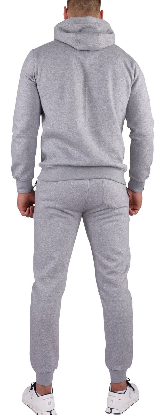 O'Poppy Jogginganzug Herren hellgrau (2-tlg), mit Kapuze und Taschen mit Re günstig online kaufen