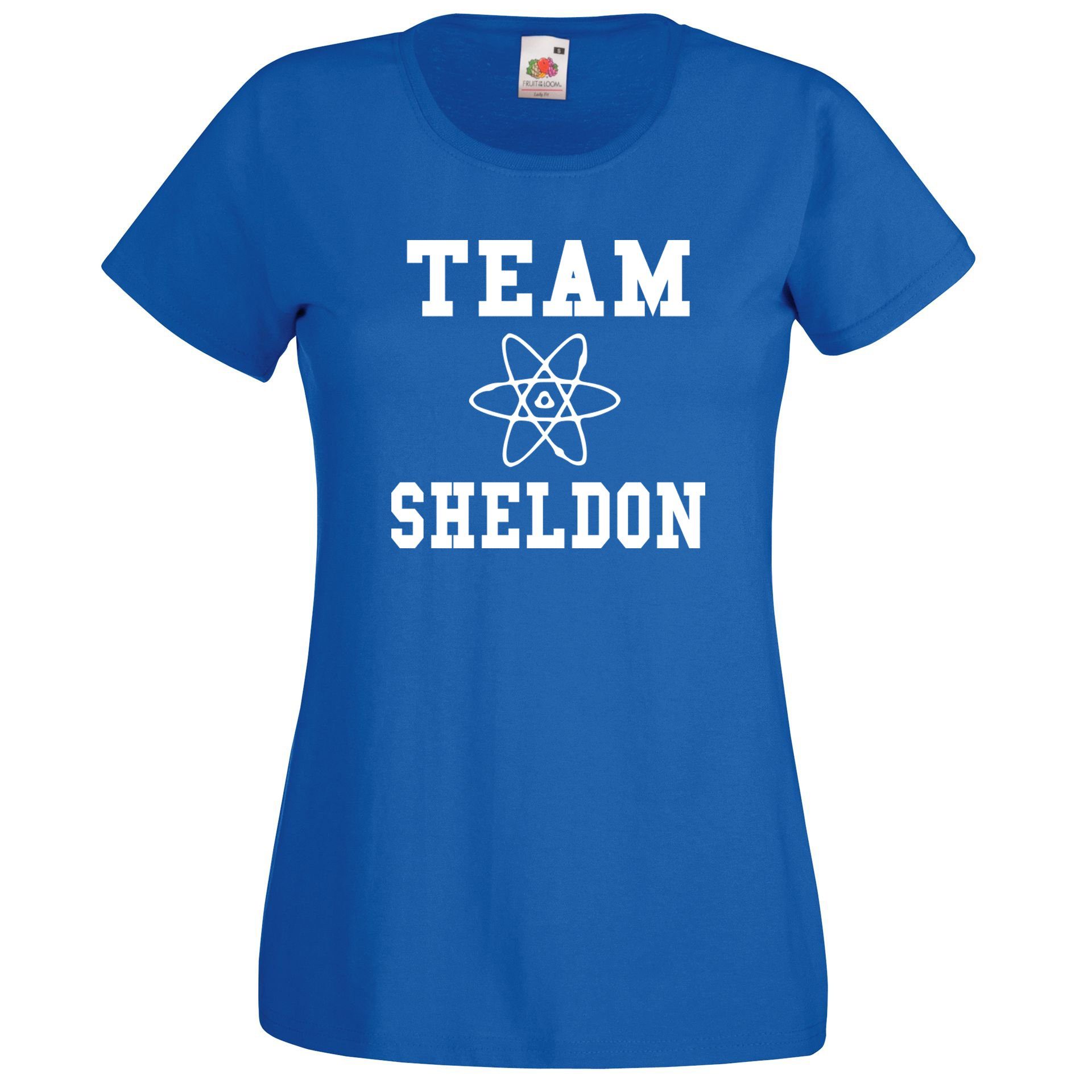 Youth Designz T-Shirt Team Sheldon Damen T-Shirt mit trendigem Motiv Royalblau
