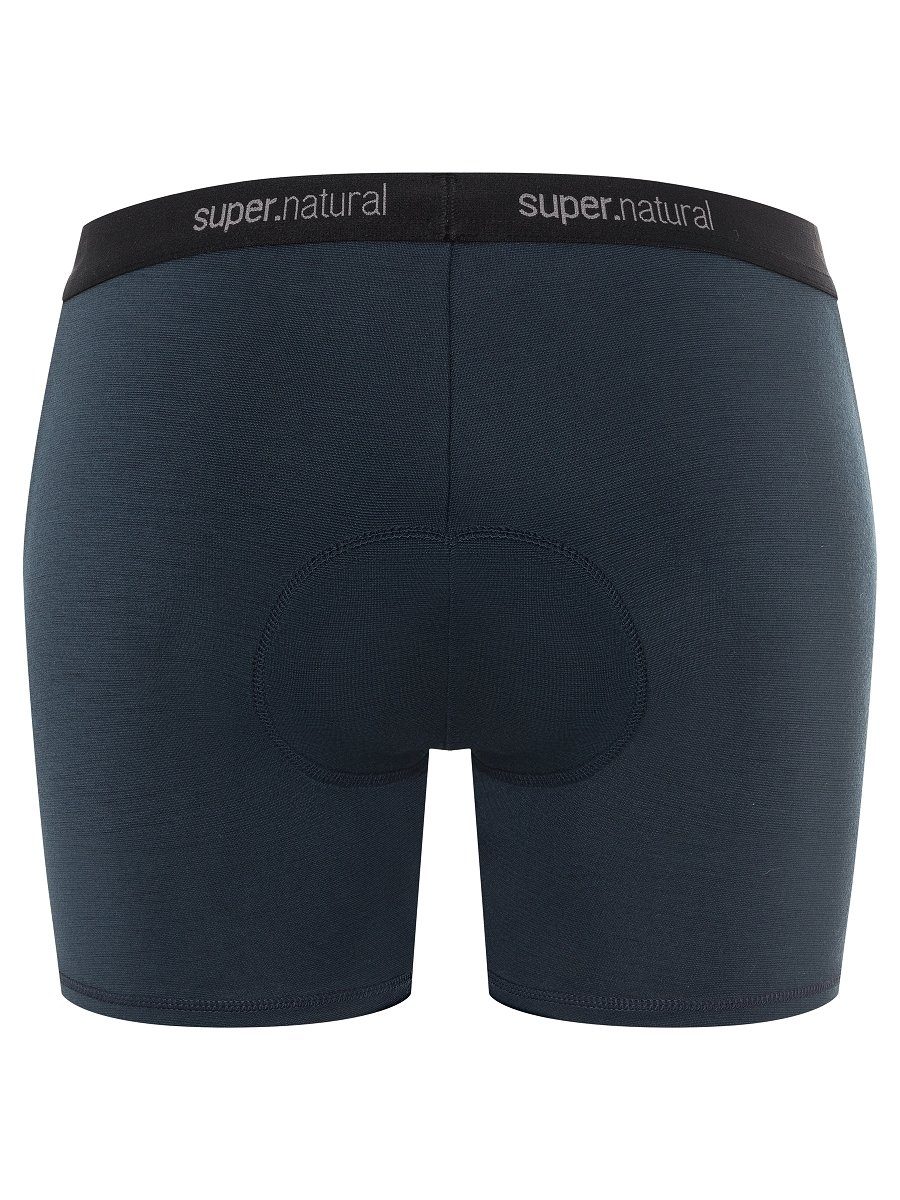 Merino GRAVA SUPER.NATURAL Merino-Sportwäsche Funktionshipster W Fahrradhose mit PADDED Polster Blueberry