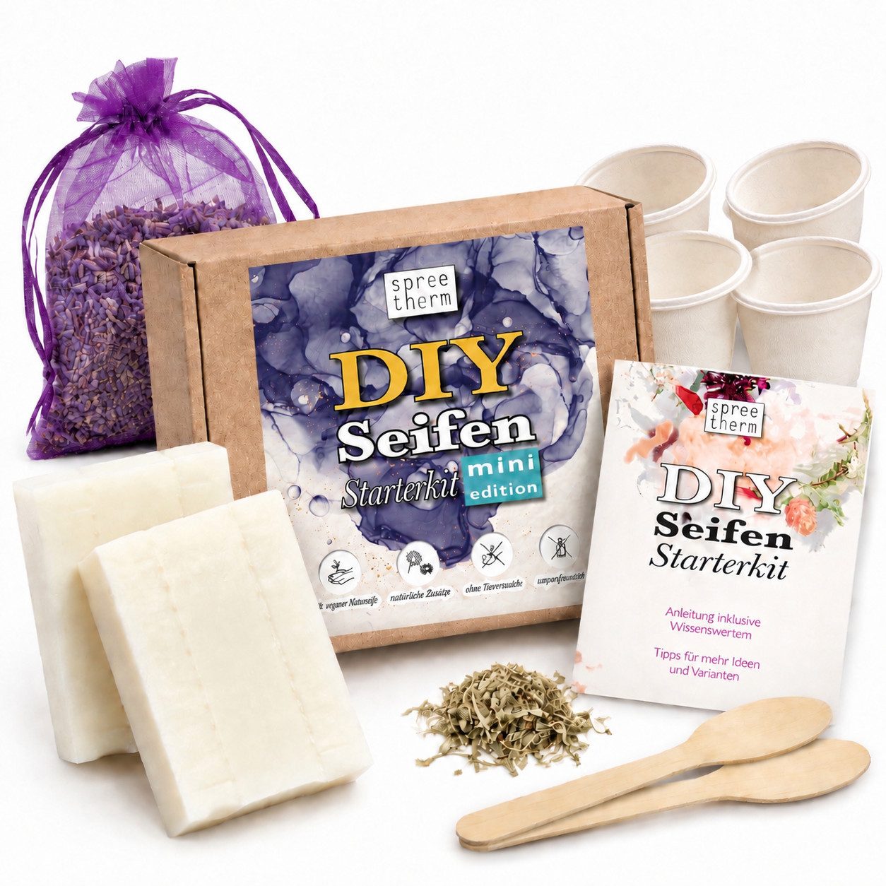 spreetherm Seifen-Set SEIFE SELBER MACHEN, inkl. 100 % veganer Kernseife, uvm., 1-tlg., - Unsere Empfehlung