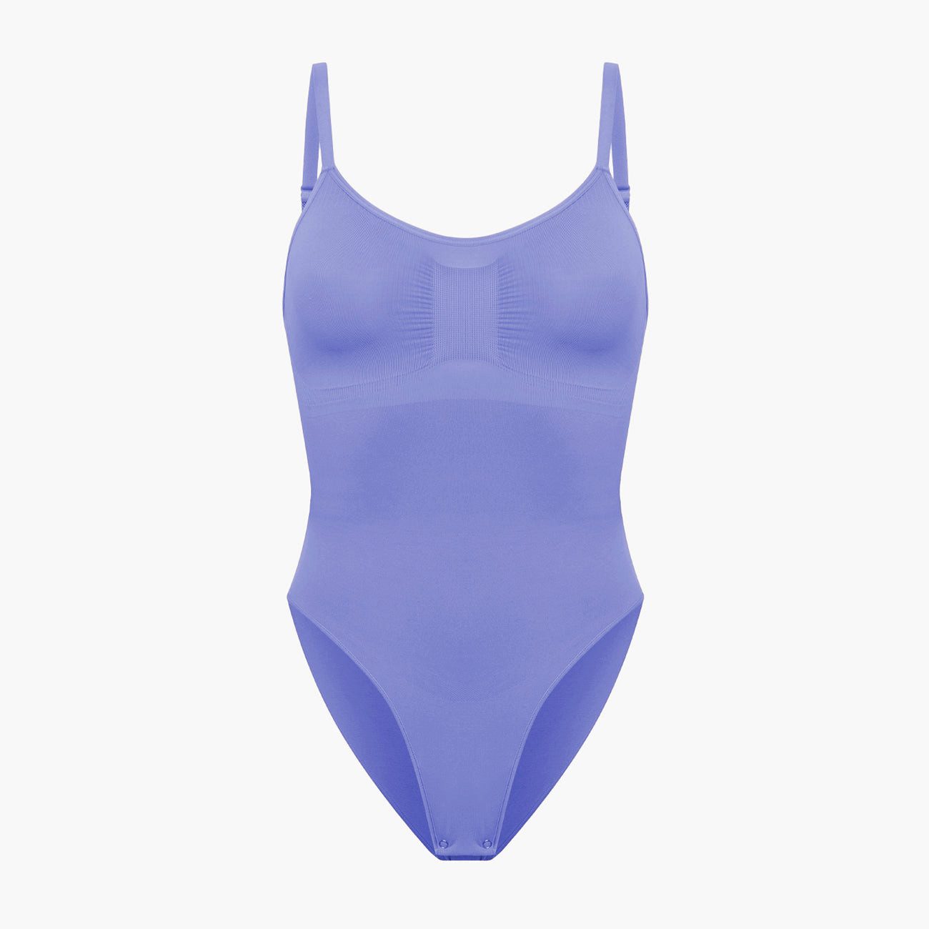 Creamy Fabrics Miederbody Bodysuit Sculpting Shapewear mit Slip-Soft Violet-XL (1-tlg) Figurformend