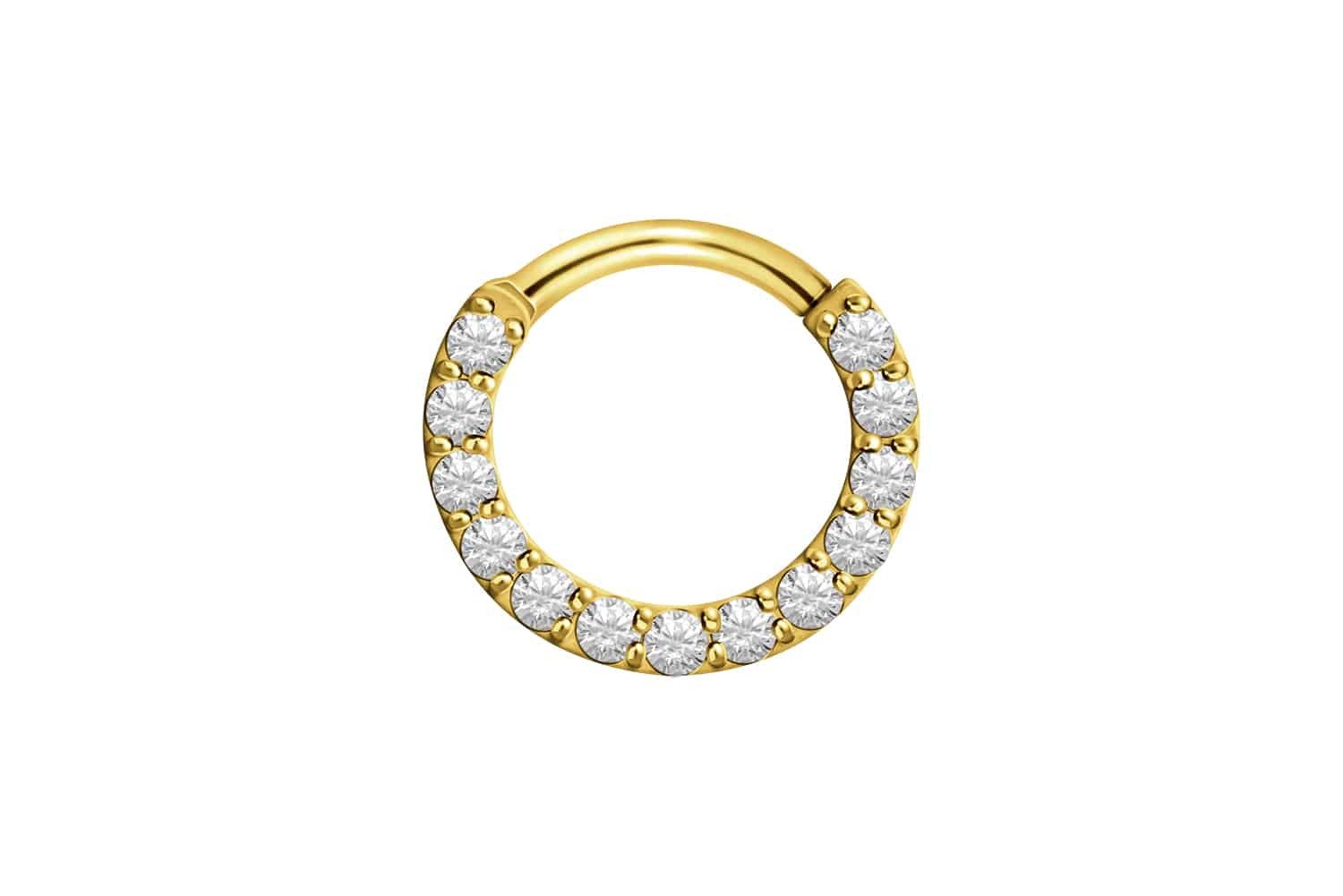 PIERCINGLINE Piercing-Set 18 Karat Gold Segmentring günstig online kaufen