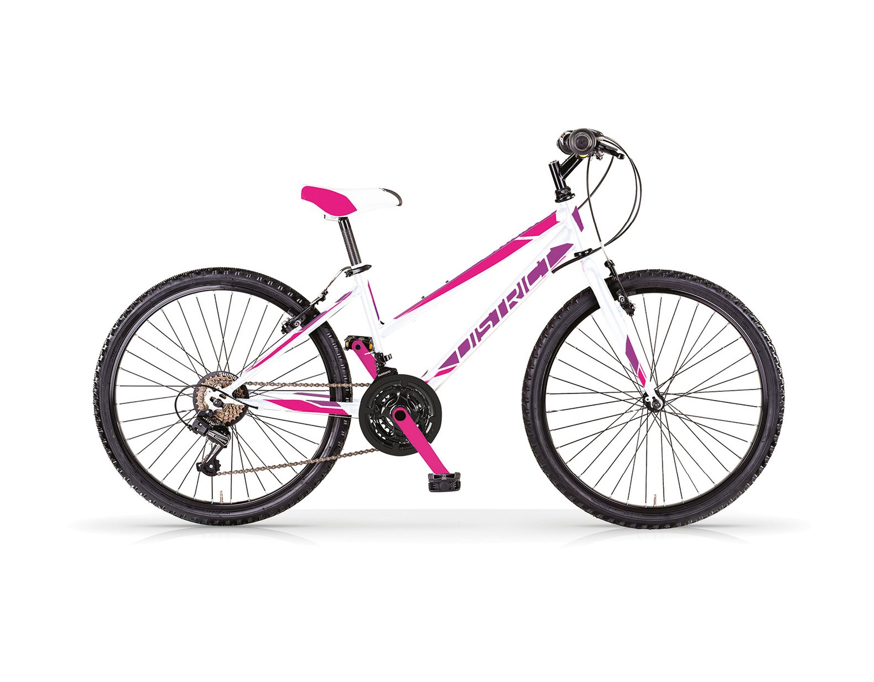 MBM Mountainbike, 18 Gang, Kettenschaltung Weiß- Fuchsia