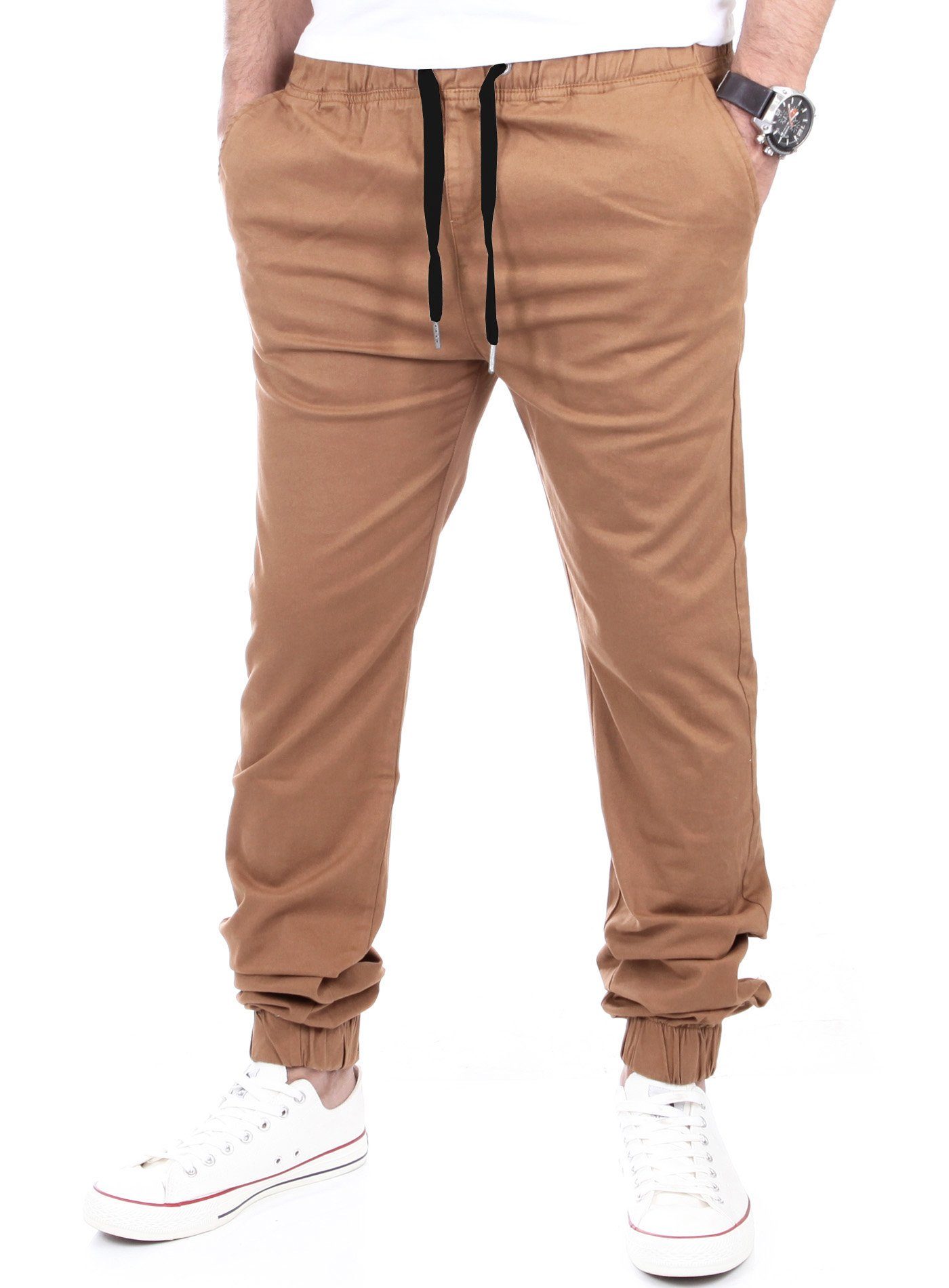 Reslad Chinohose Reslad Jogg-Chino Herren-Hose Harem Jogging-Chinohose RS-2055 (1-tlg) Chino Hose Jogger Freizeithose