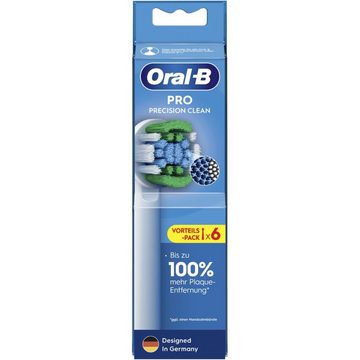 Oral-B Aufsteckbürsten Pro Precision Clean 6er - Aufsteckbürsten - weiß