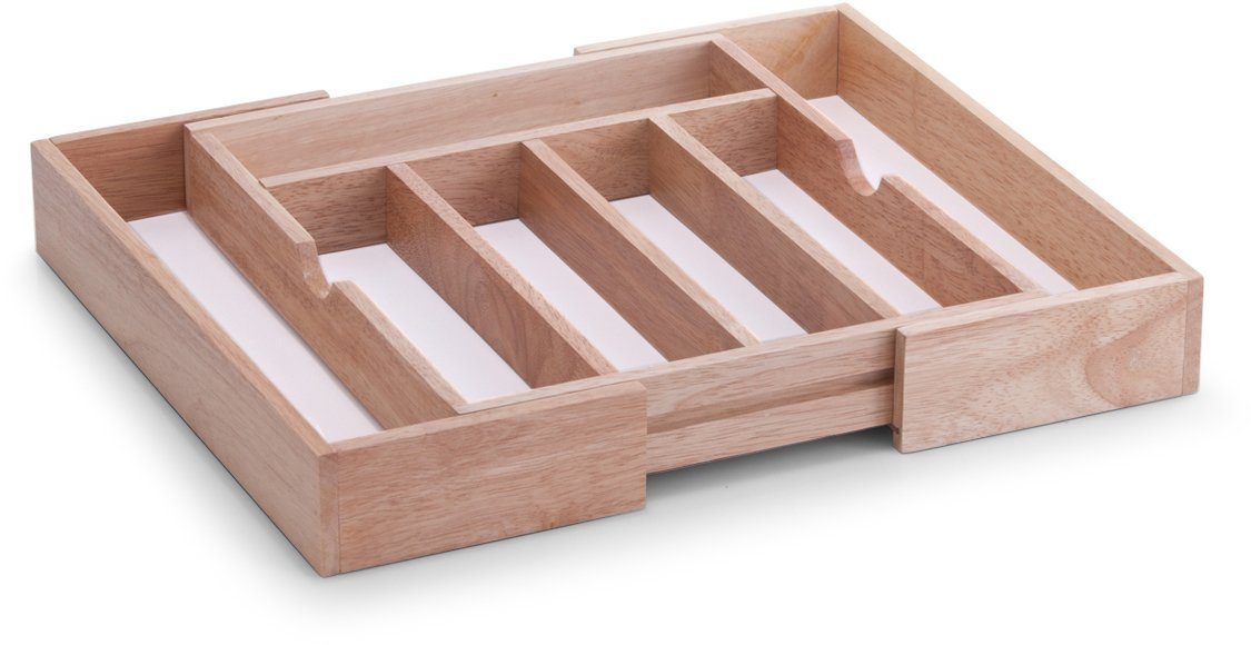 Zeller Present Besteckkasten, ausziehbar, Gummibaumholz günstig online kaufen