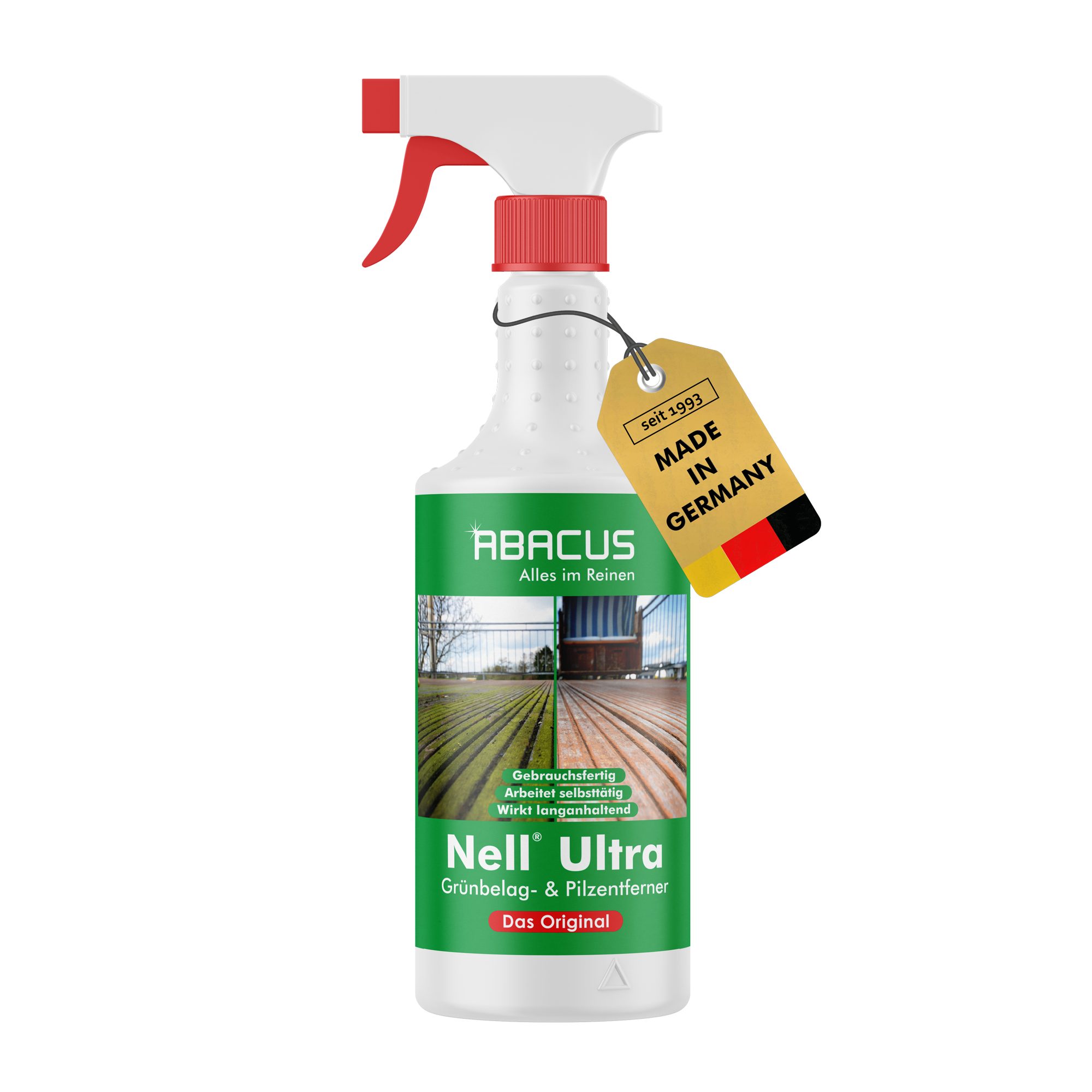 Nell Ultra Algenentferner, Grünbelagentferner, Flechtenentferner Grünbelagentferner