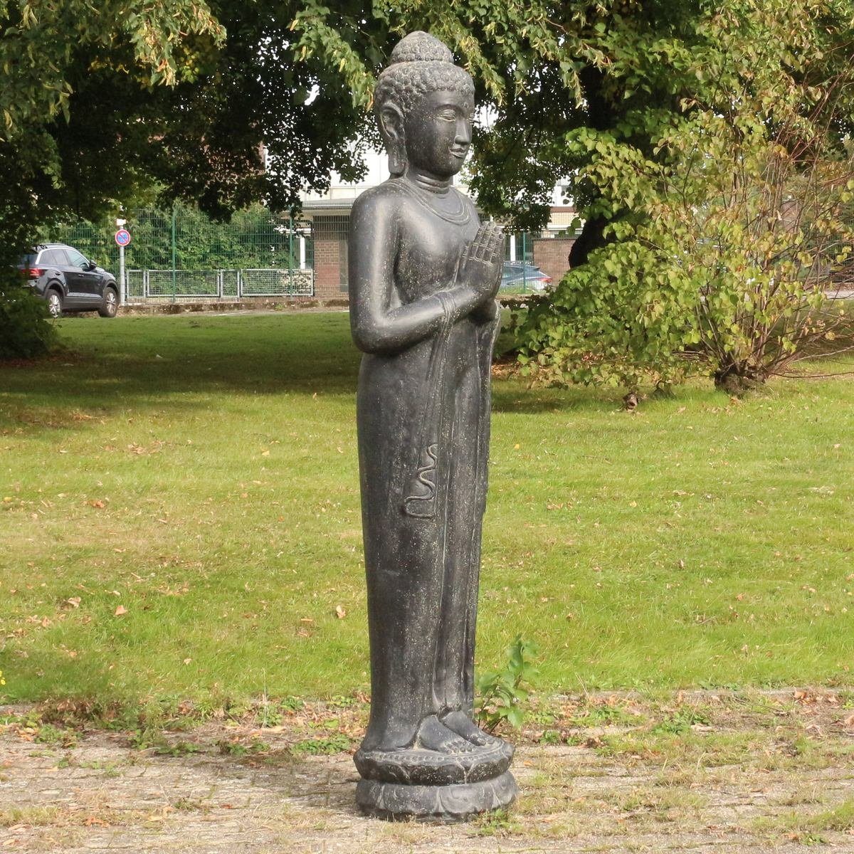 Chakra in cm Dekofigur XXL St), Steinfigur Galerie Herstellung Oriental Ursprungsland im Buddha (1 Garten Handarbeit Lebensgroße traditionelle 190