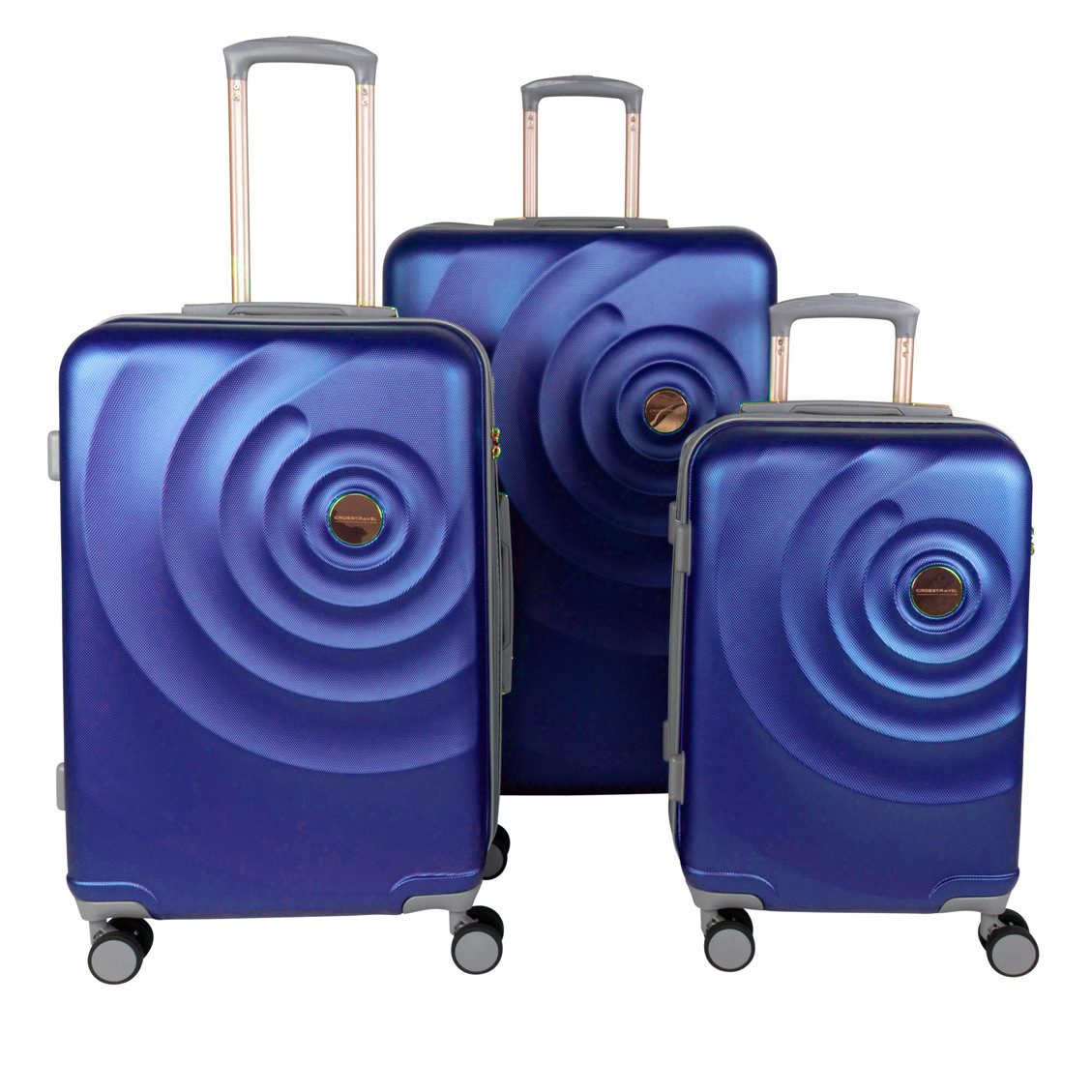 Crosstravel Kofferset Amy, 4 Rollen, (3 tlg., Hartschalen Trolley-Set), Rob günstig online kaufen