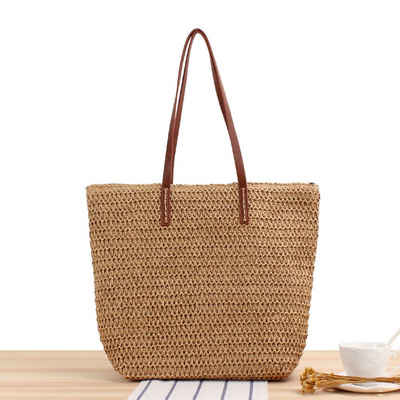 Housruse Strandtasche »Strandtasche für Damen - schöne Handtasche - Tasche - Farben: braun - 43x31cm - Einkaufstasche - Shopper«