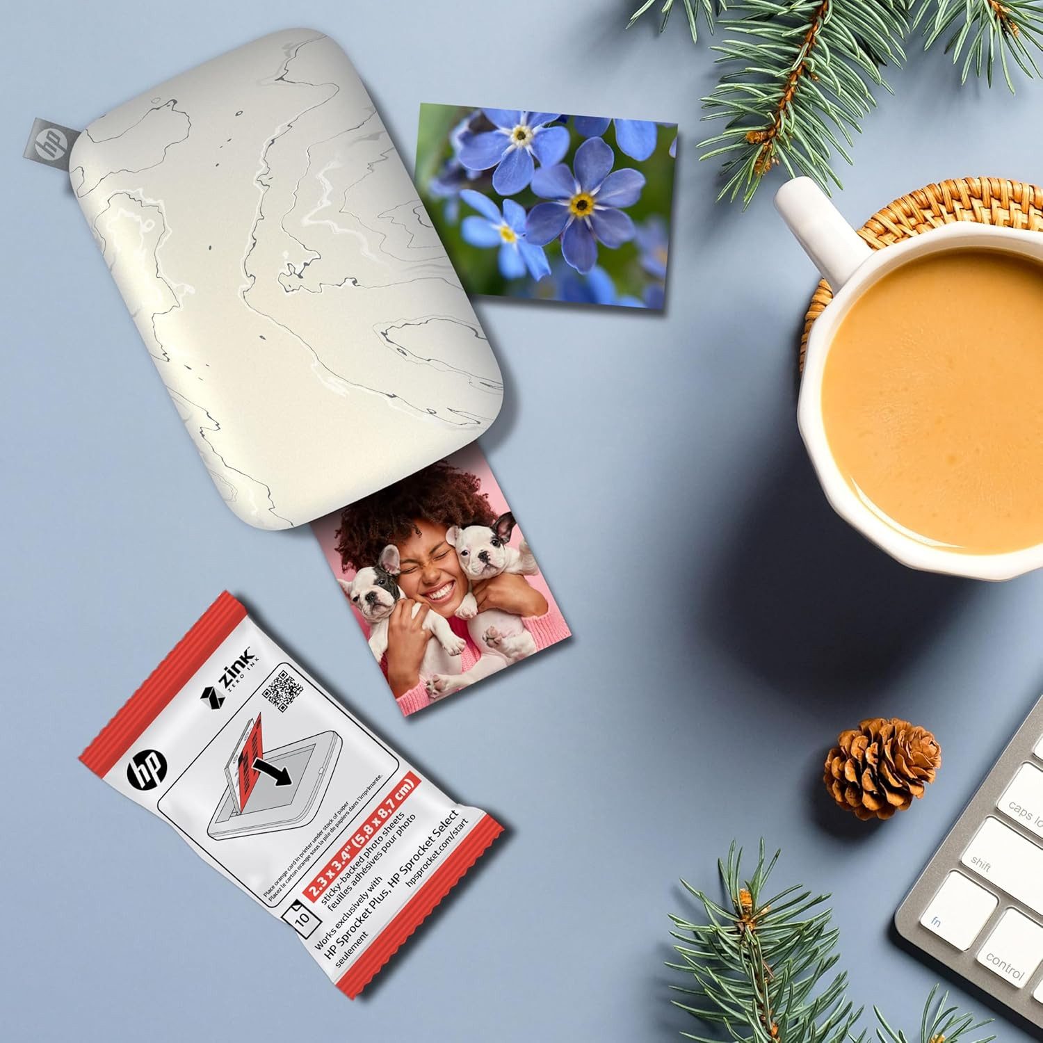 Tomik Toys Fotopapier HP Ritzel 2,3x3,4'' – HP Sprocket Select/Plus – 50 Stück, Selbstklebende Rückseite – Bild 5 von 5