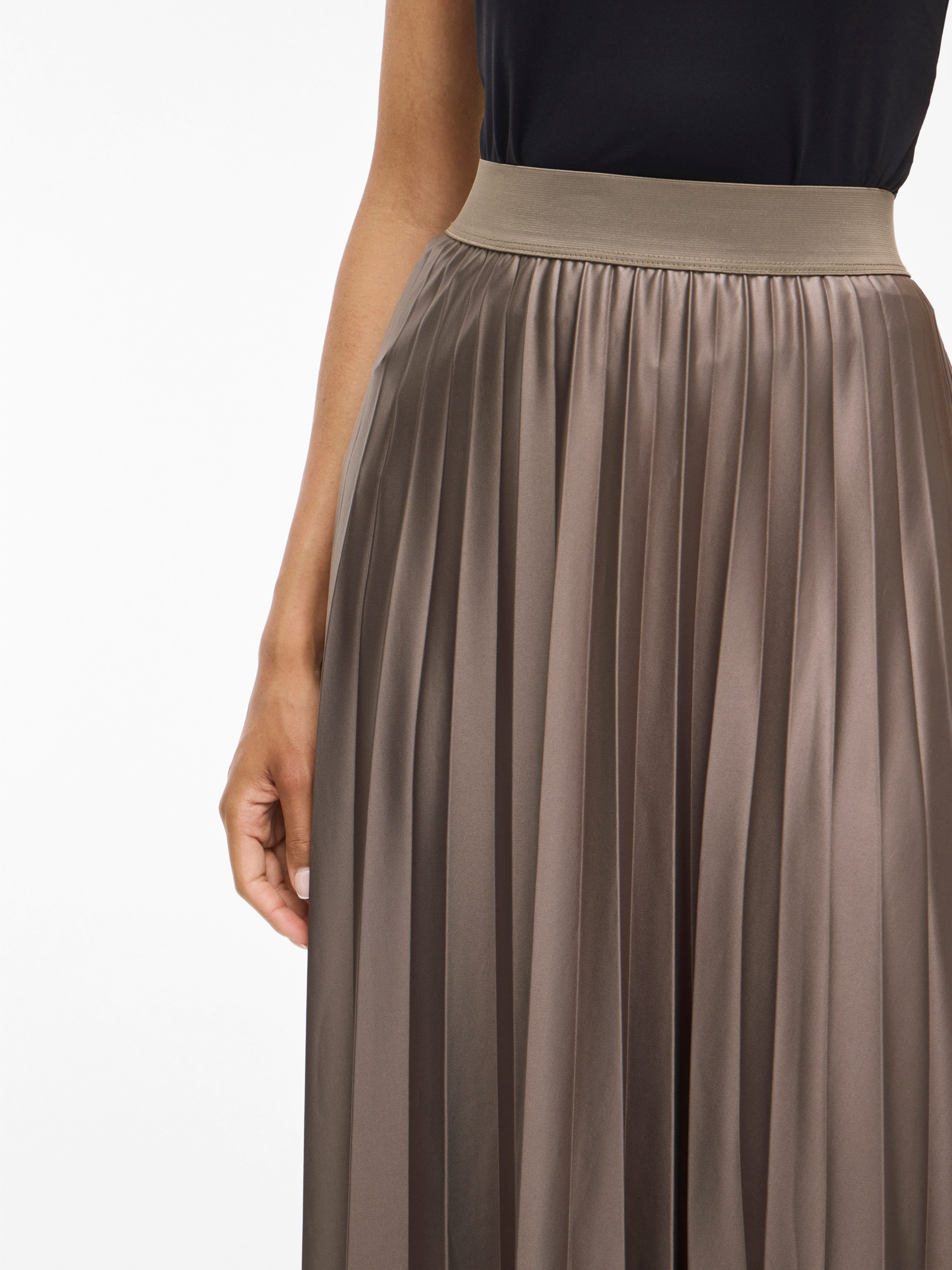Vila Plisseerock VINITBAN SKIRT - NOOS Materialmix