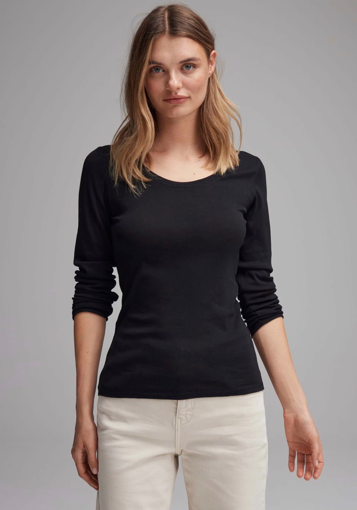 Sorana Langarmshirt OPUS schwarz