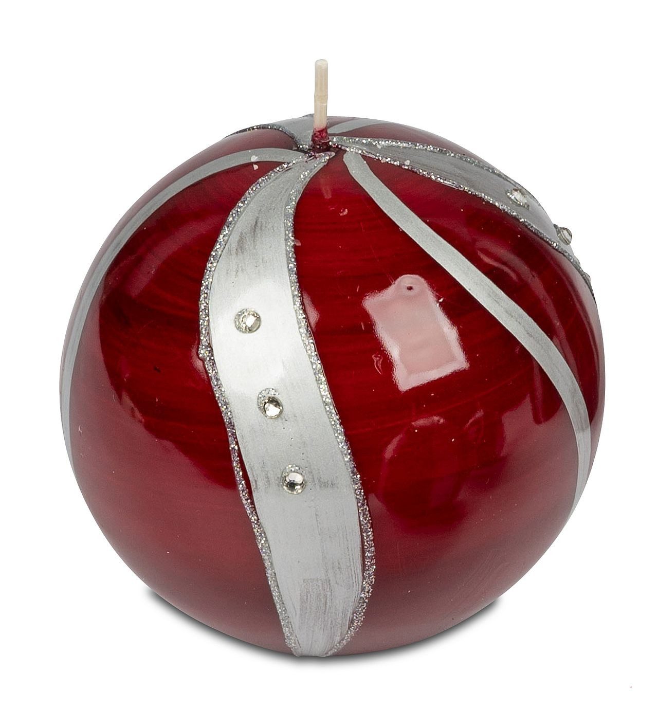 formano Kugelkerze Stimmungsvolle Echtwachskerze Spirale Weiß oder Rot günstig online kaufen