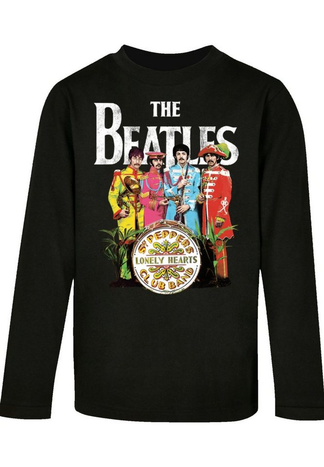 F4NT4STIC T-Shirt The Beatles Sgt Pepper Print, Offiziell lizenziertes  Beatles Longsleeve T-Shirt
