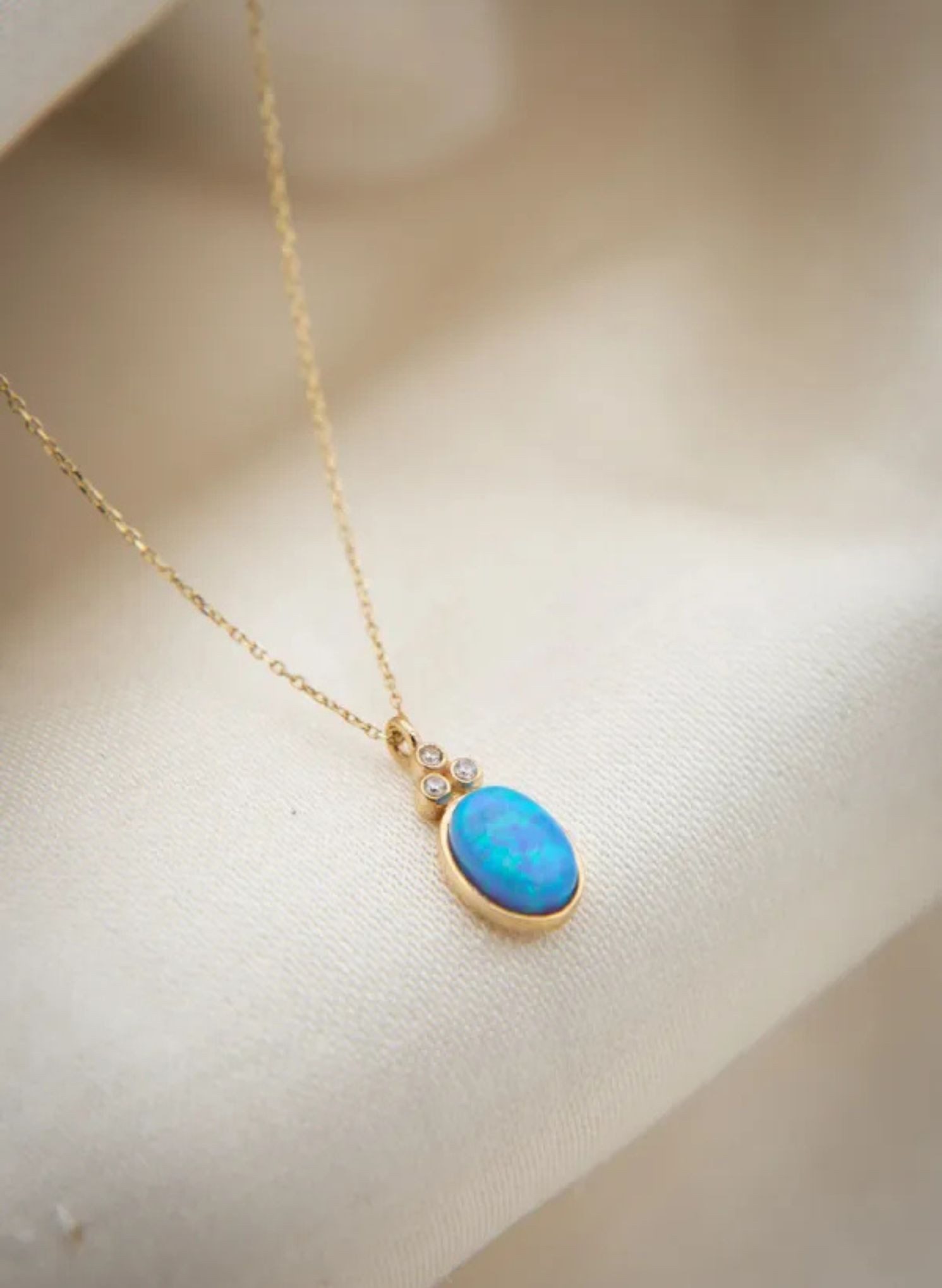 Einzelstück Charm-Kette Opal Classic Halskette günstig online kaufen