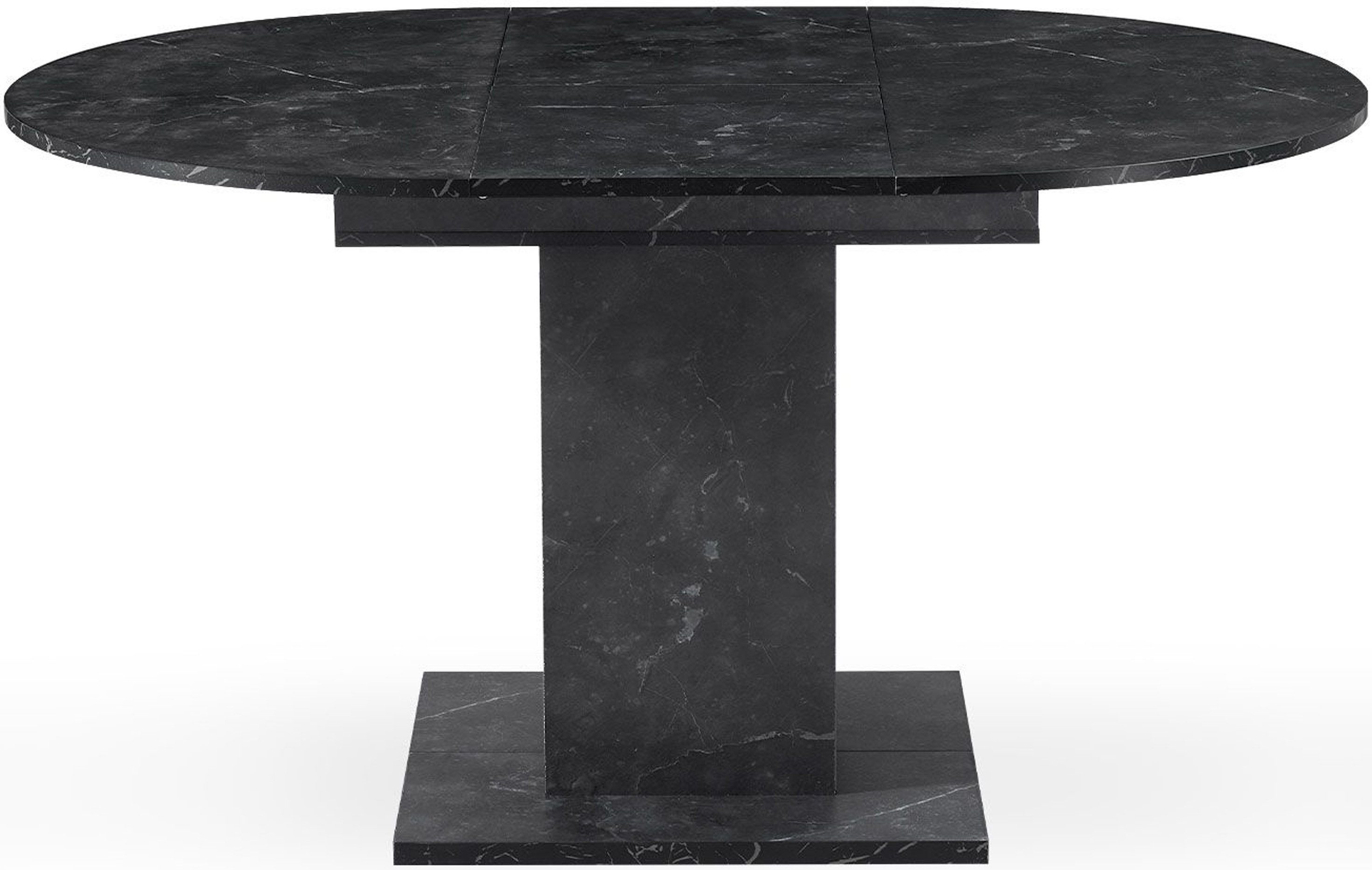 B&D home Säulen-Esstisch WIM, Holztisch, rund, ausziehbar 100-140cm, 4-6 Personen, versch. Farben