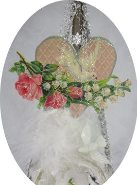 Nostalgie Christbaumschmuck Thüringen Christbaumschmuck Viktorianisches Ornament mit Taube und Herz (1-tlg), "Viktorianisches Ornament mit Taube und Herz"