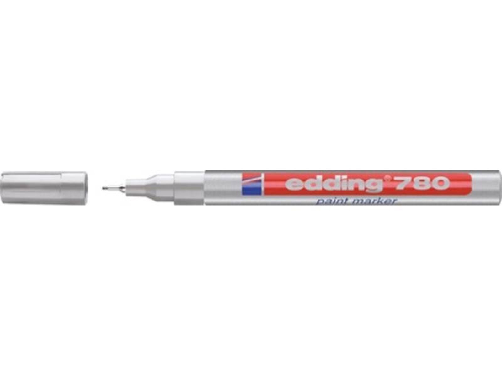 ED edding 780 Rundspitze Industrie-Lackmarker 10er silber Strich-B.0,8mm Pack Lackmarker