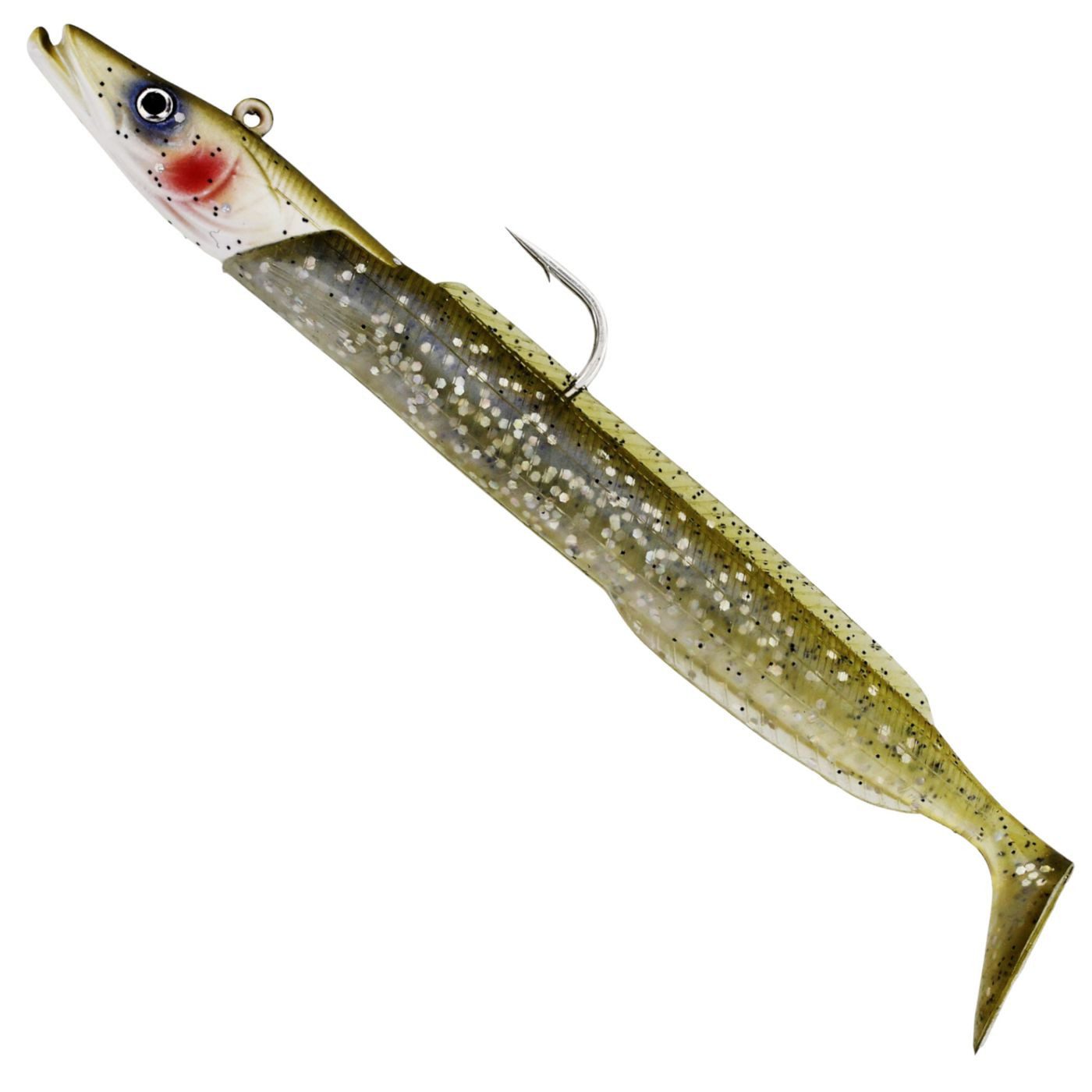 WESTIN Kunstköder Westin 122g 22cm Sandy Andy Jig - 1 Jigkopf + 2 Gummifische