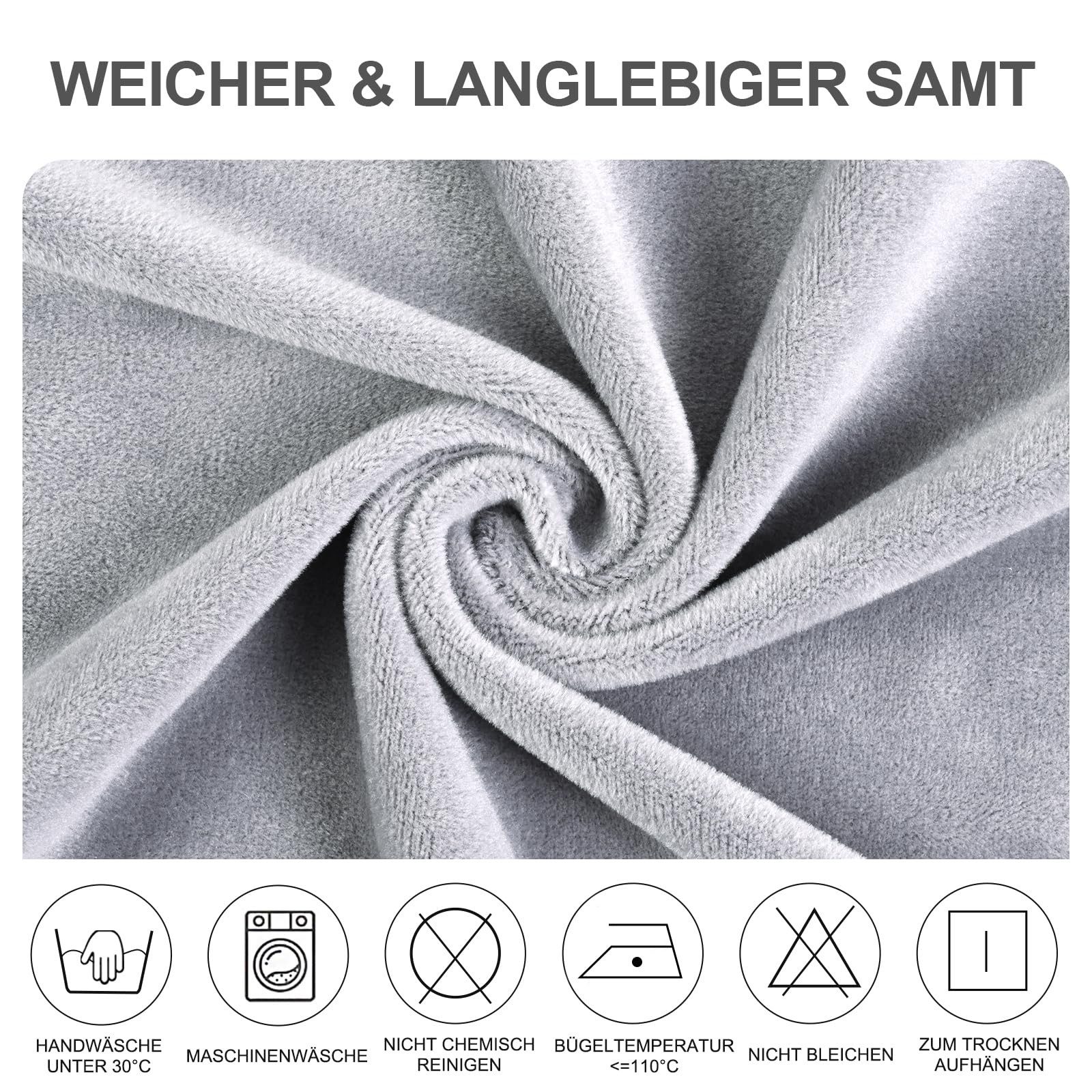 REDOM Stuhlhusse Stuhlüberzug Stuhlbezug aus Samt 4er set, mit Gummizug sch günstig online kaufen