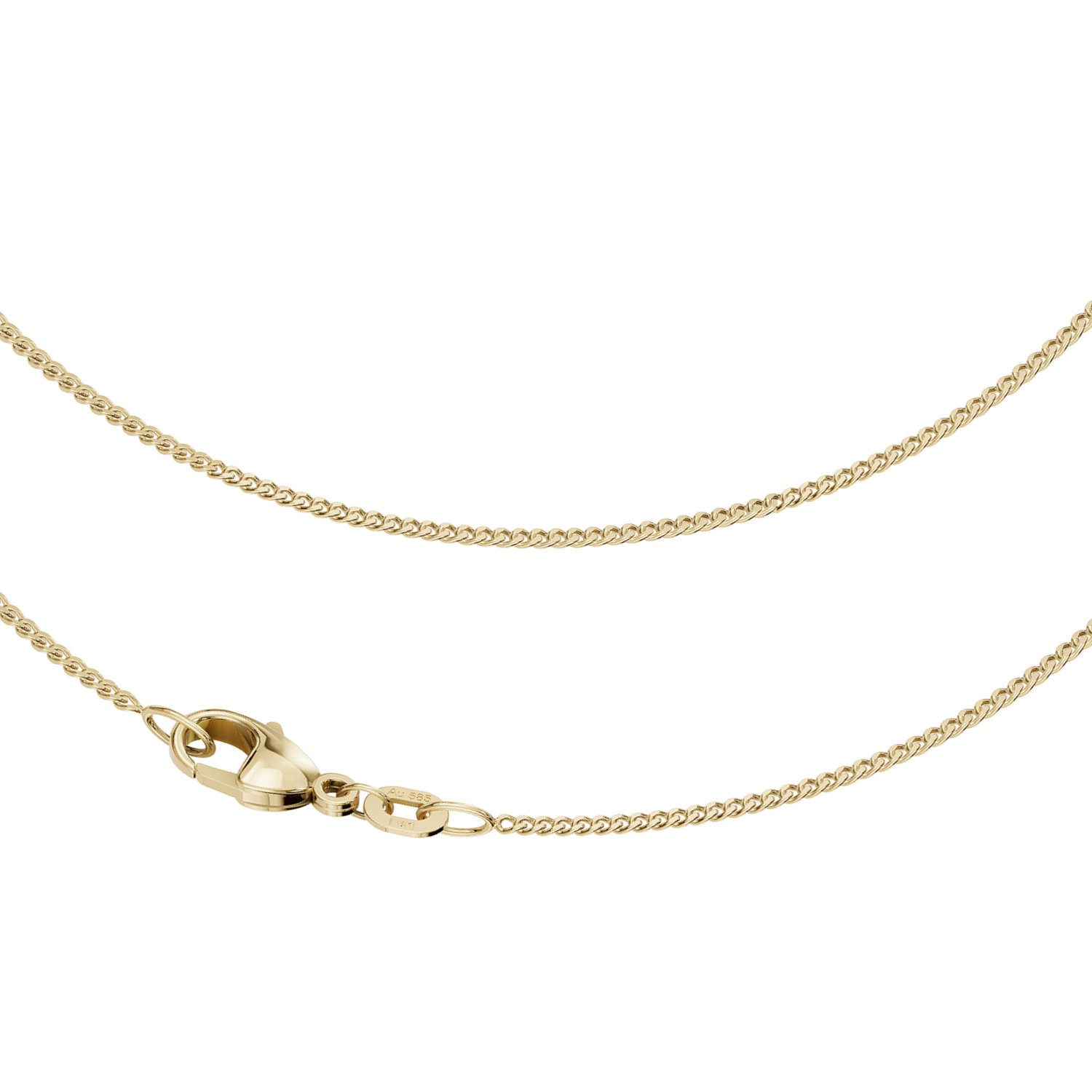 Goldkette JB Edle Goldkette Panzerkette 585 - 14 K Gold 1,2 mm 42 cm