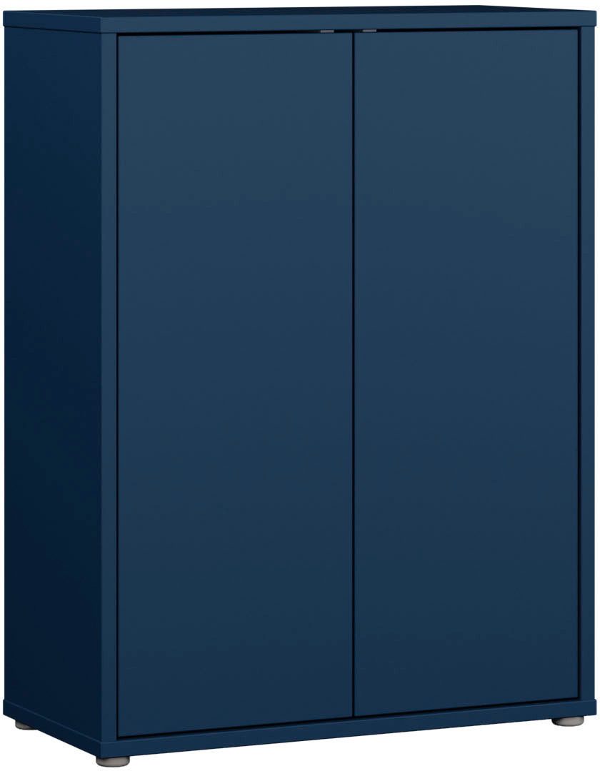 FORTE Schuhschrank Alice Springs, Schuhschrank, Platz für 15 Paar Schuhe, 2 Türen (B/H/T 74,5/99,1/34,9 cm) Stauraumschrank, Mehrzweckschrank, grifflose Front, Push to open