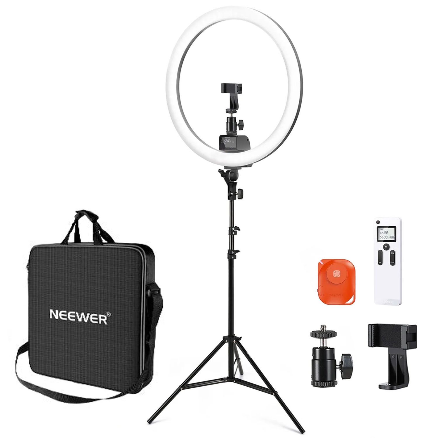 Neewer Videoleuchte Neewer Ringlicht SRP18-2.4G LED-Leuchte mit Fernbedienung, Professionelles 18 Zoll Ringlicht