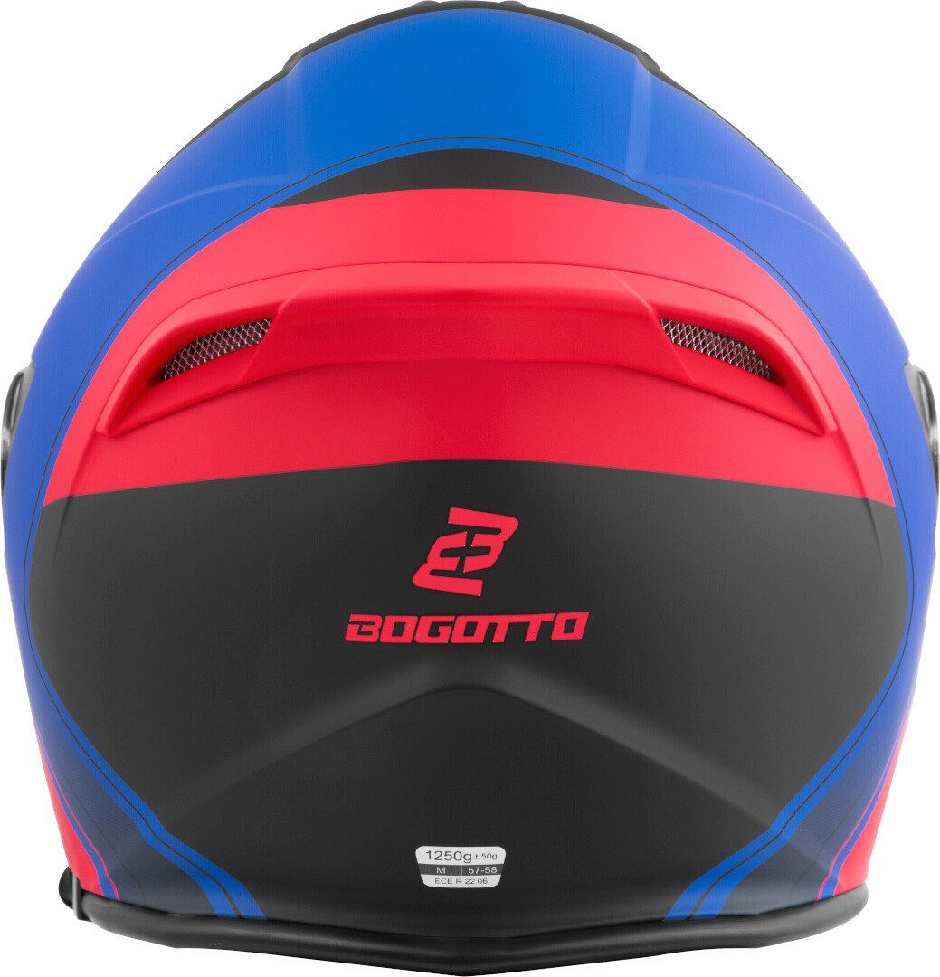 Bogotto Motorradhelm H586 City-B Jethelm, Herausnehmbares Innenfutter,integriertes Sonnenvisier – Bild 3 von 5