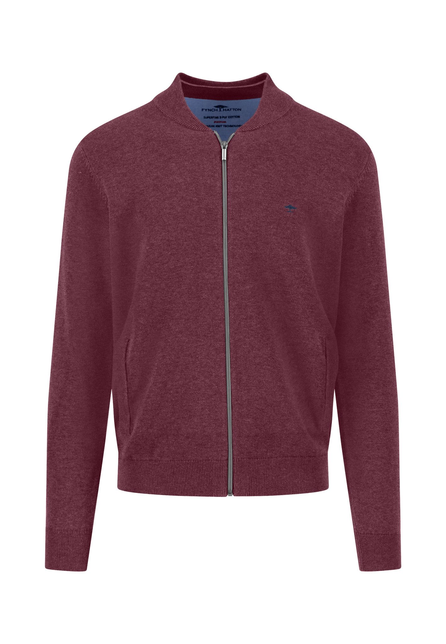 FYNCH-HATTON Strickjacke Fynch-Hatton Strickjacke/Cardigan - merlot (1-tlg)
