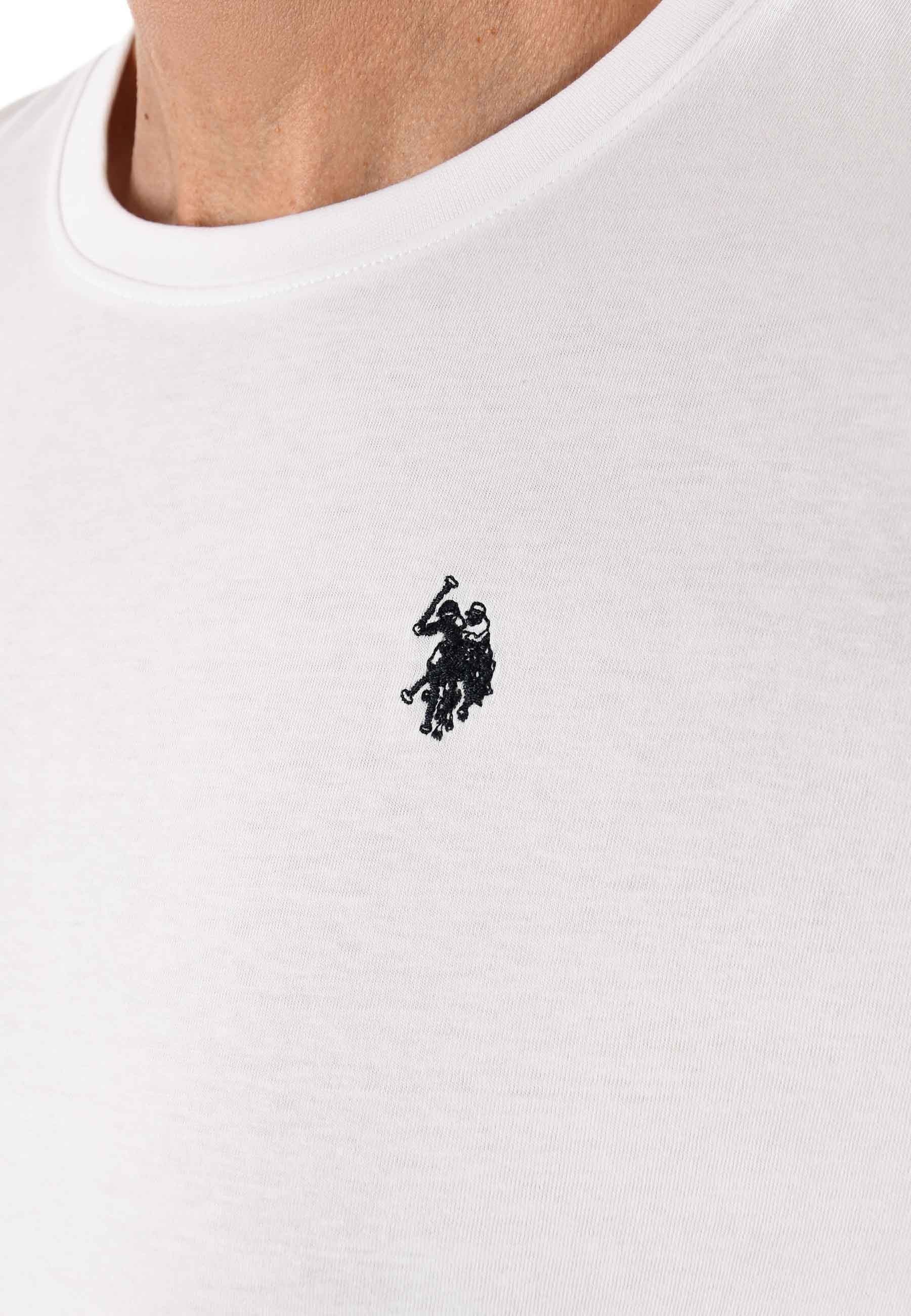 U.S. Polo Assn. T-Shirt USNaash – Herren Basic Shirt aus 100 % Baumwolle Klassischer Rundhalsausschnitt, weiches Material und Logo-Stickerei – Bild 5 von 5