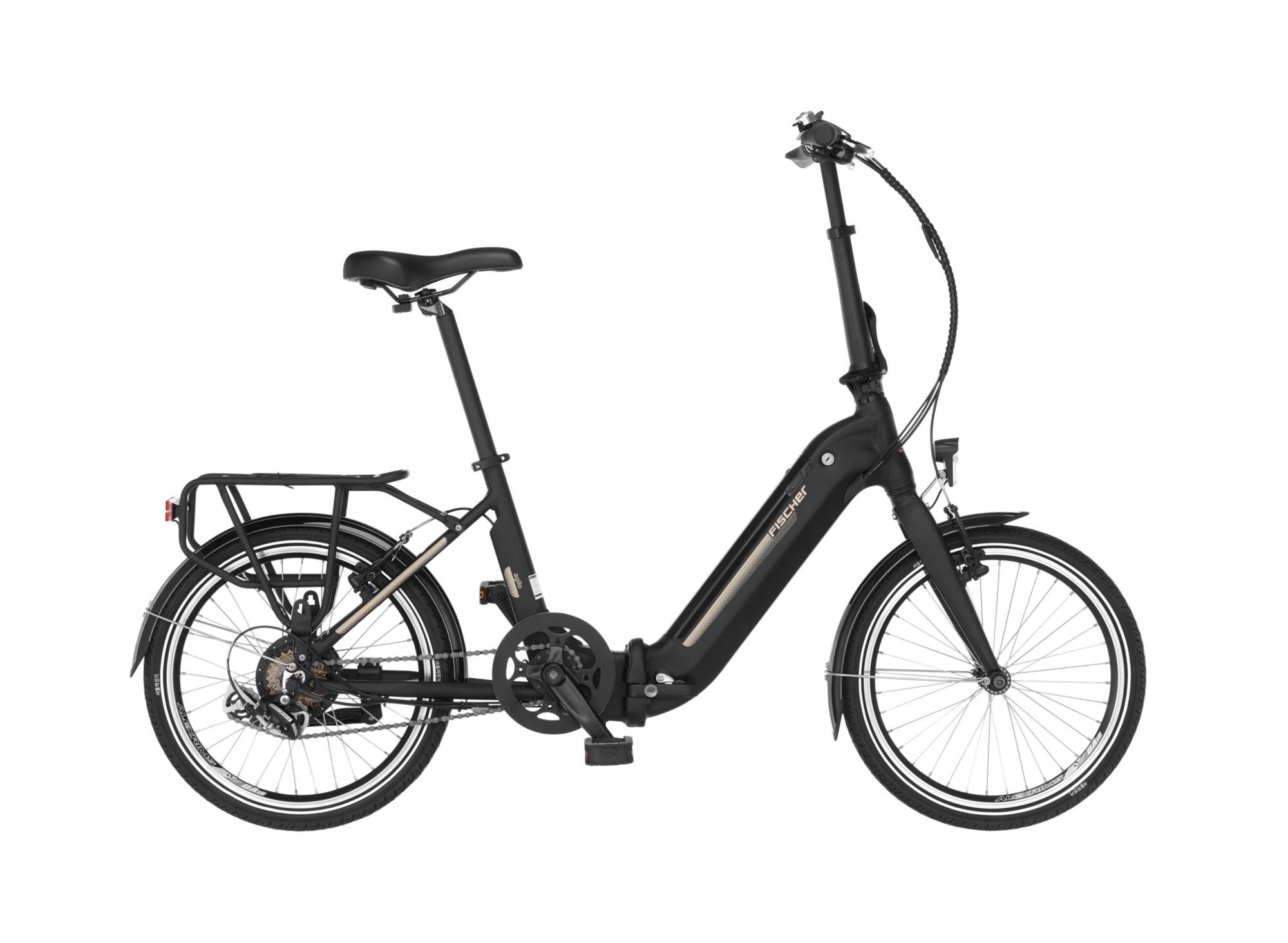 FISCHER Fahrrad E-Bike Faltrad CITA Agilo 2.0, 7 Gang Shimano ACERA SGS Schaltwerk, Heckmotor, 374 Wh