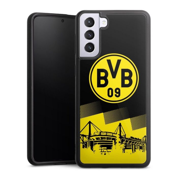 DeinDesign Handyhülle BVB Borussia Dortmund Stadion BVB Two Tone Samsung Galaxy S21 Plus 5G Gallery Case Glas Hülle