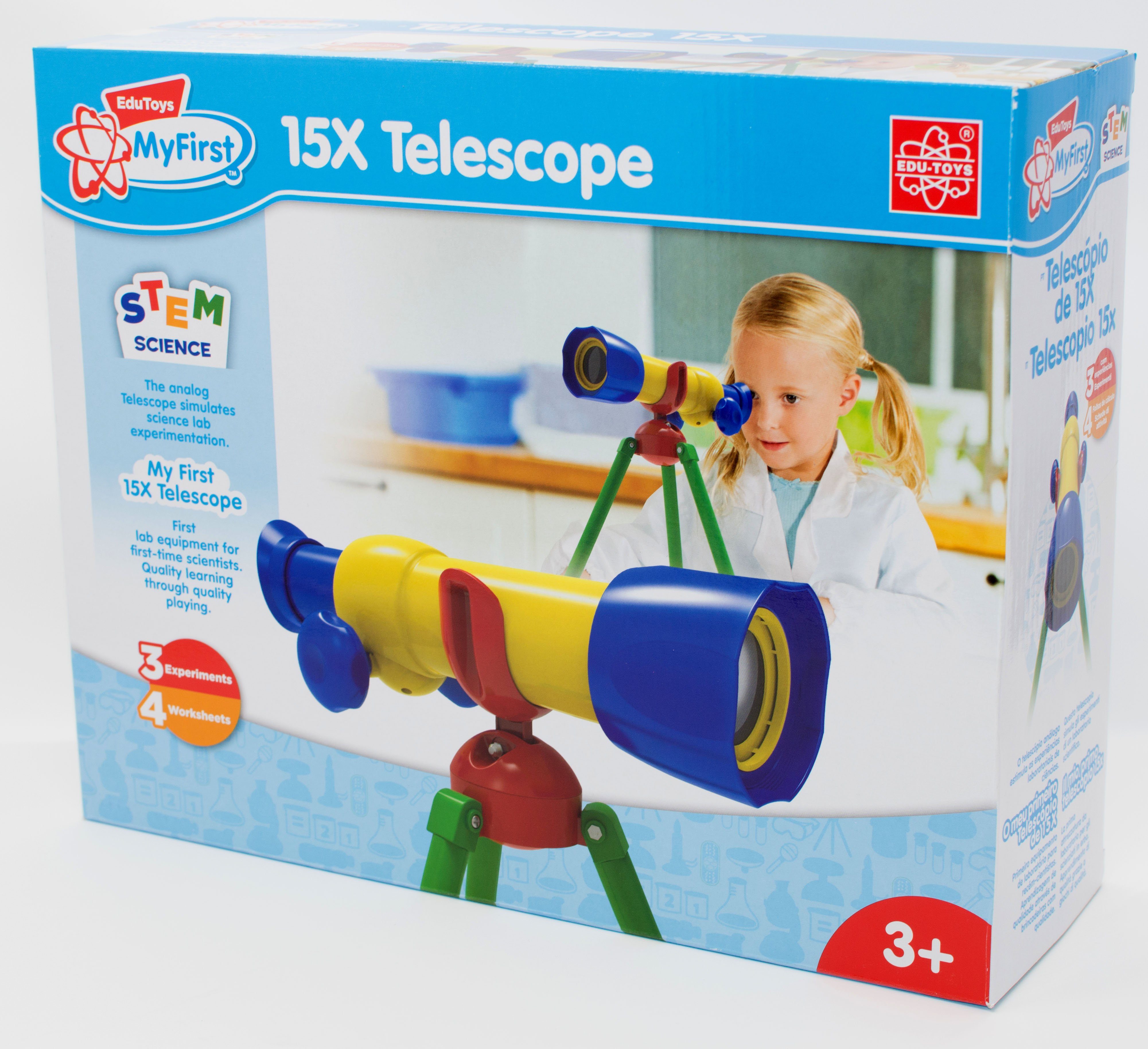 Edu-Toys Experimentierkasten (1-tlg), ab erstes Teleskop, für Mein 3 Kinder JS005 Jahre