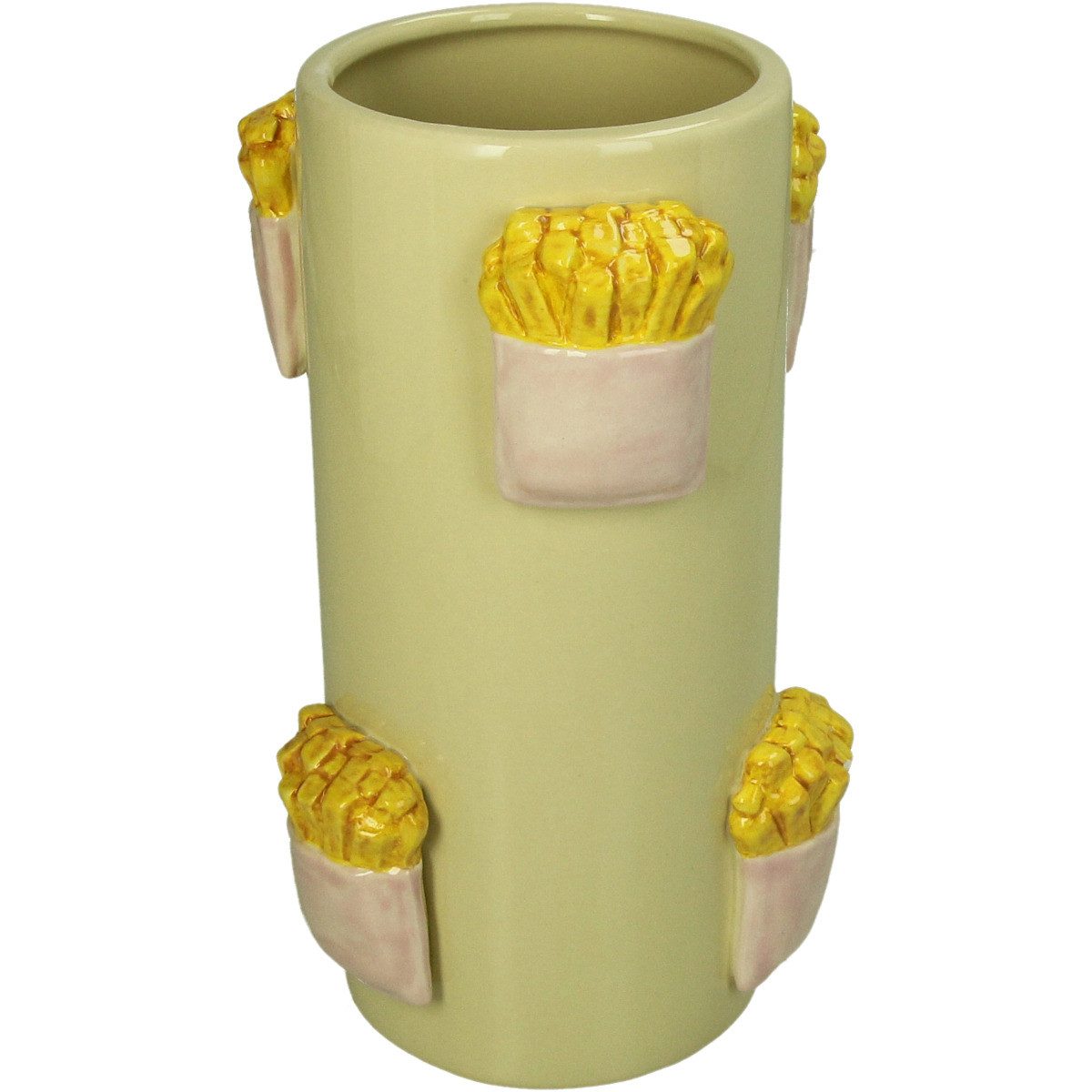 Kersten BV Dekovase Zylinder Pommes aus Stoneware (1 St), 22.3x12.5x13.5cm