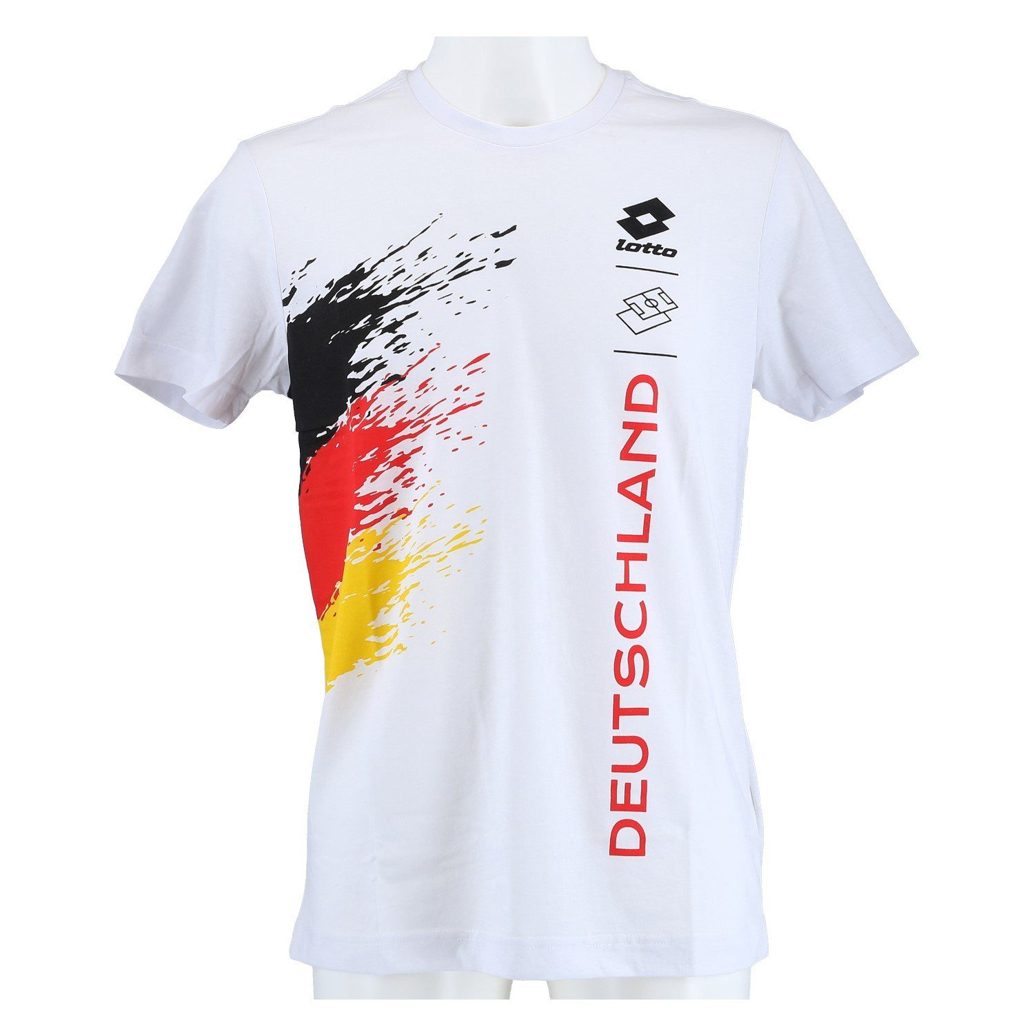 T-Shirt Deutschland/Germany (Baumwollmix) weiss Herren