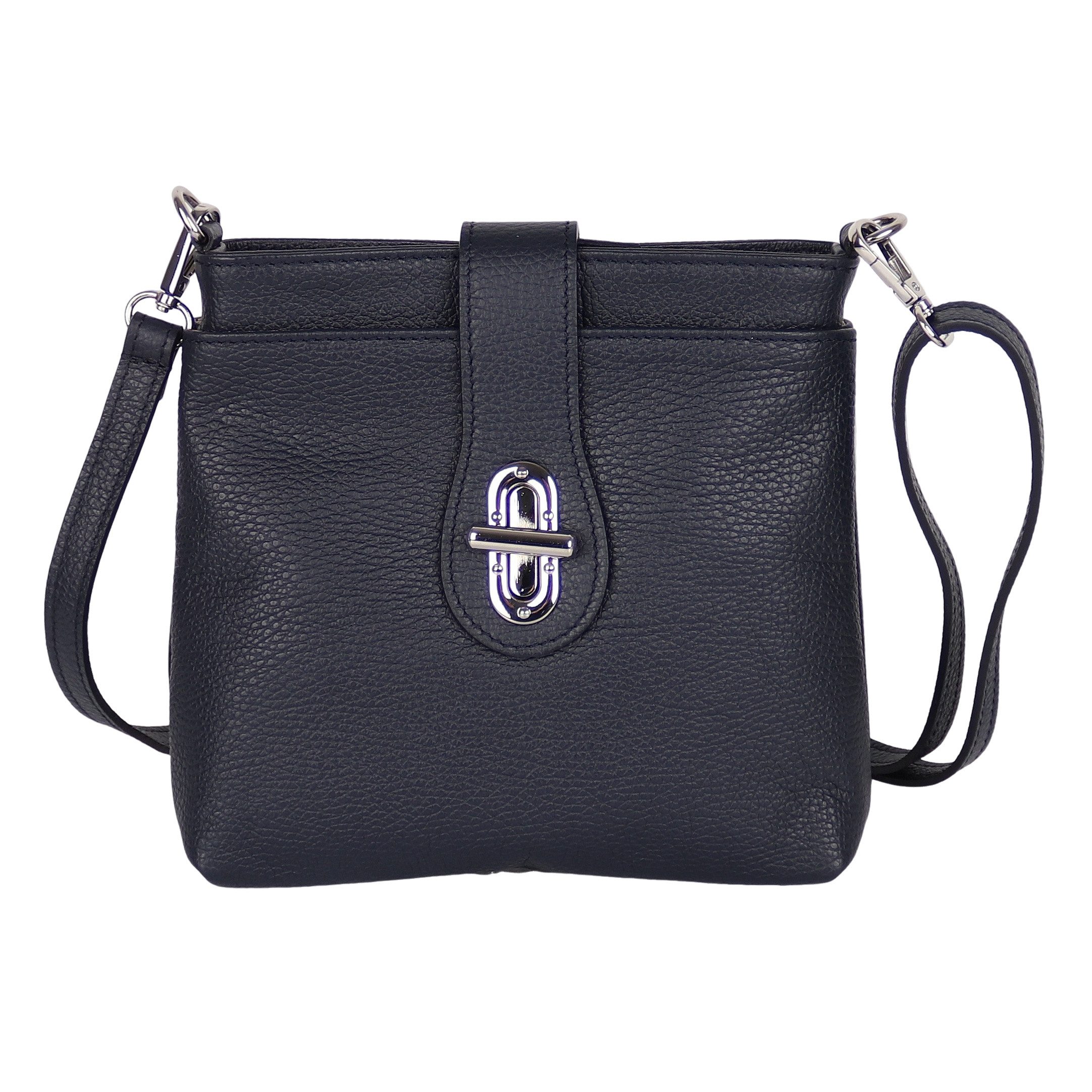 MIRROSI Umhängetasche Damen Crossbody Bag, Echtleder Made In Italy, (22x22x8cm) aus Wildleder