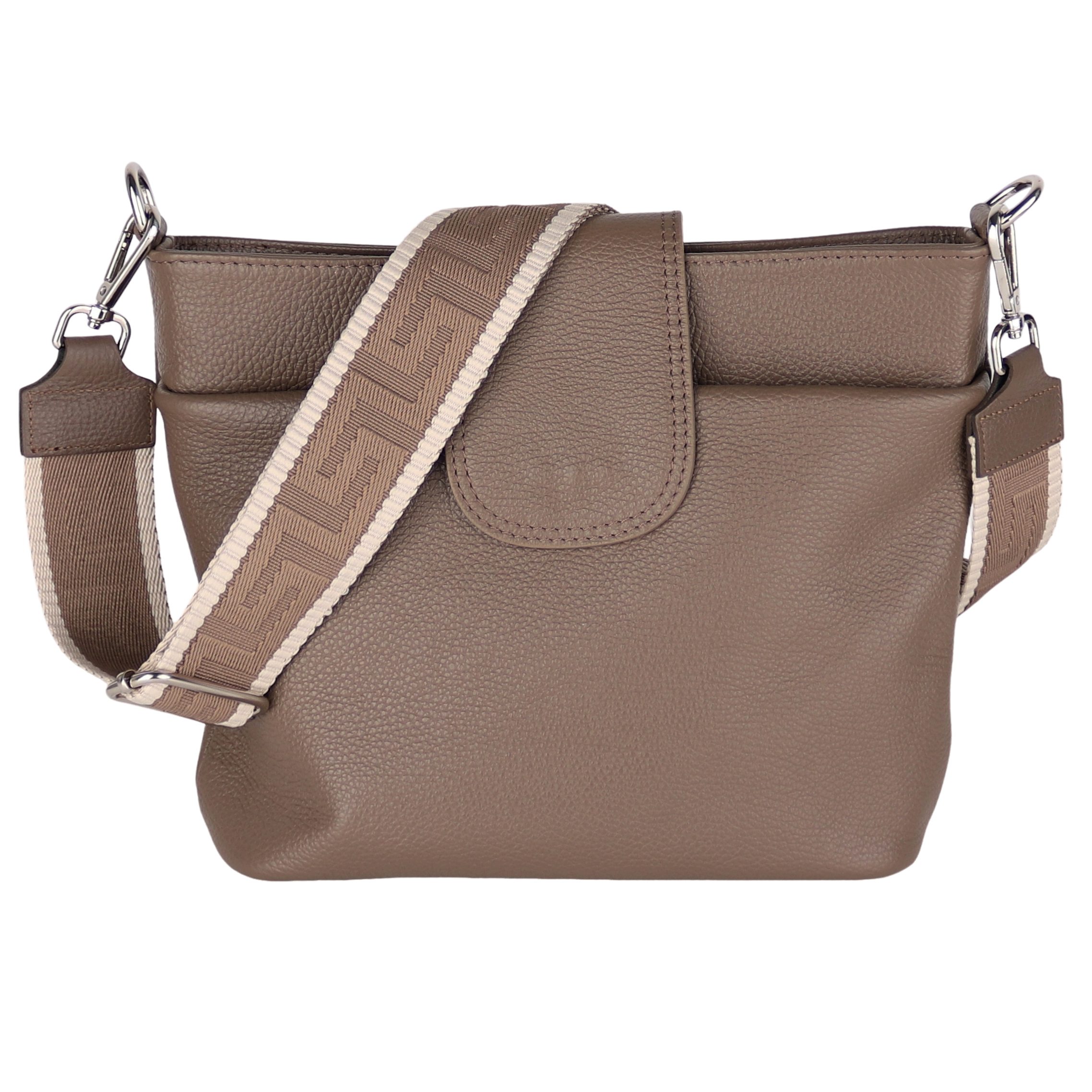 Update Version (2 Gurte): Taupe Unifarbe Beige