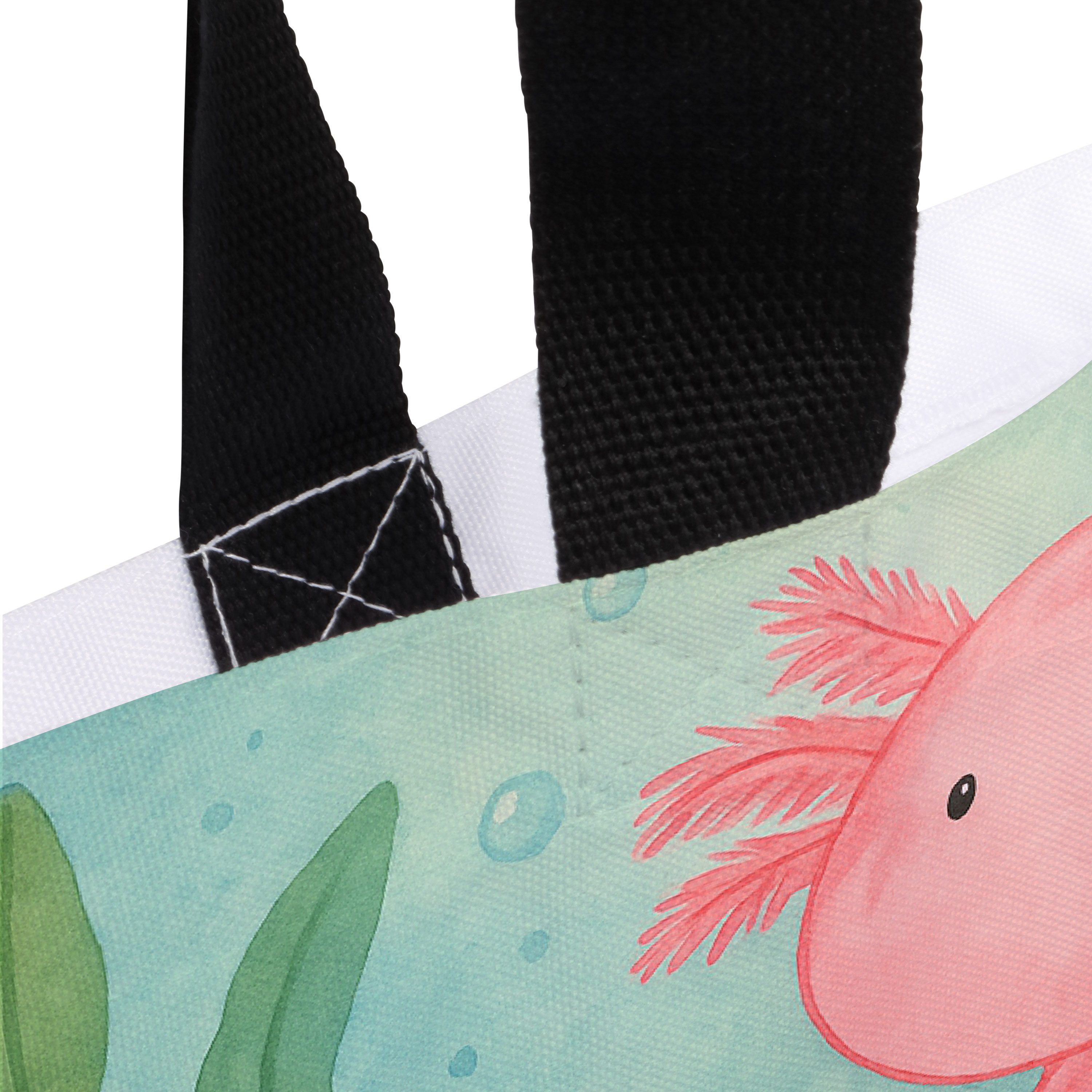 Mr. & Mrs. Panda Shopper Axolotl Niedlich Design, (Packung), Pandatasche Unitasche Tote Bag