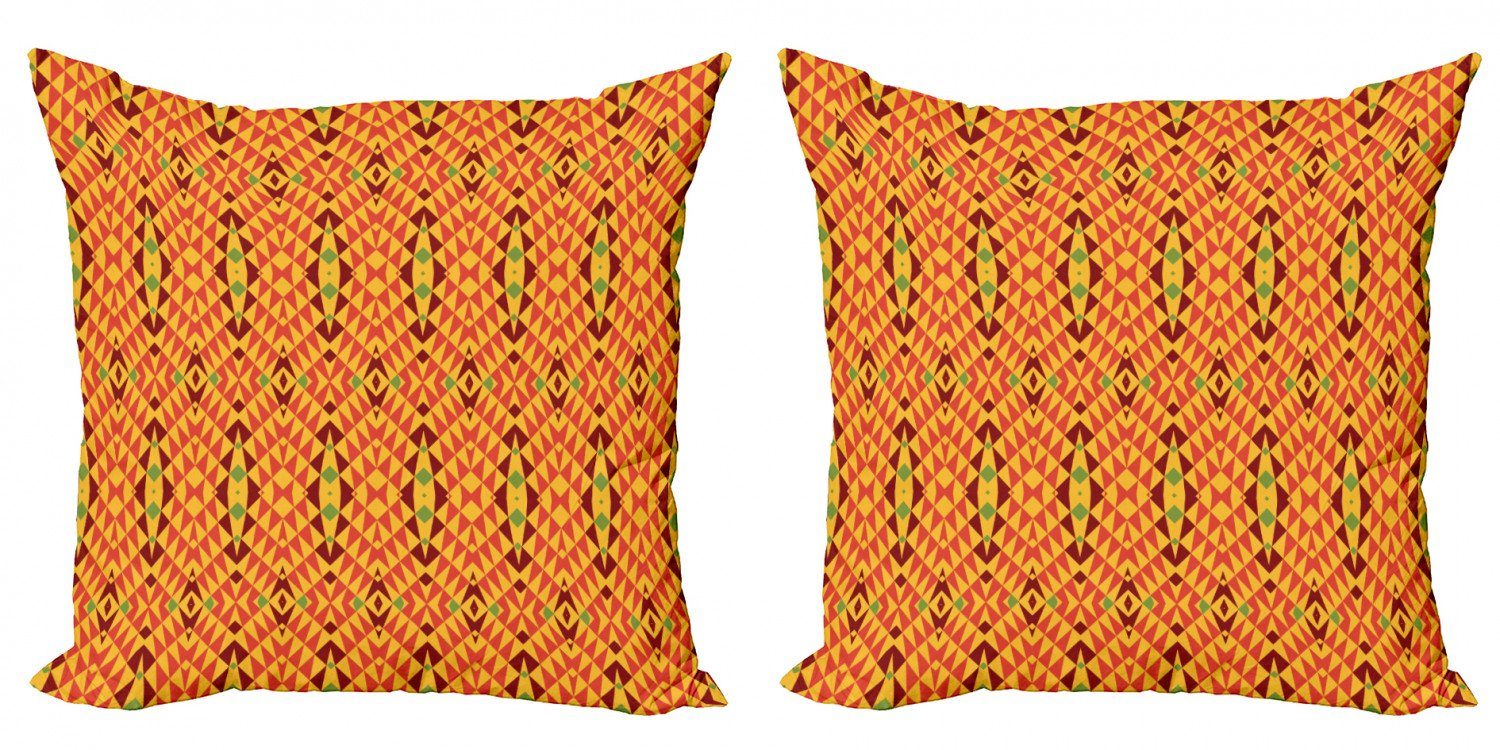 Kissenbezüge Modern Accent Doppelseitiger Digitaldruck, Abakuhaus (2 Stück), afrikanisch Oriental Antike Motive