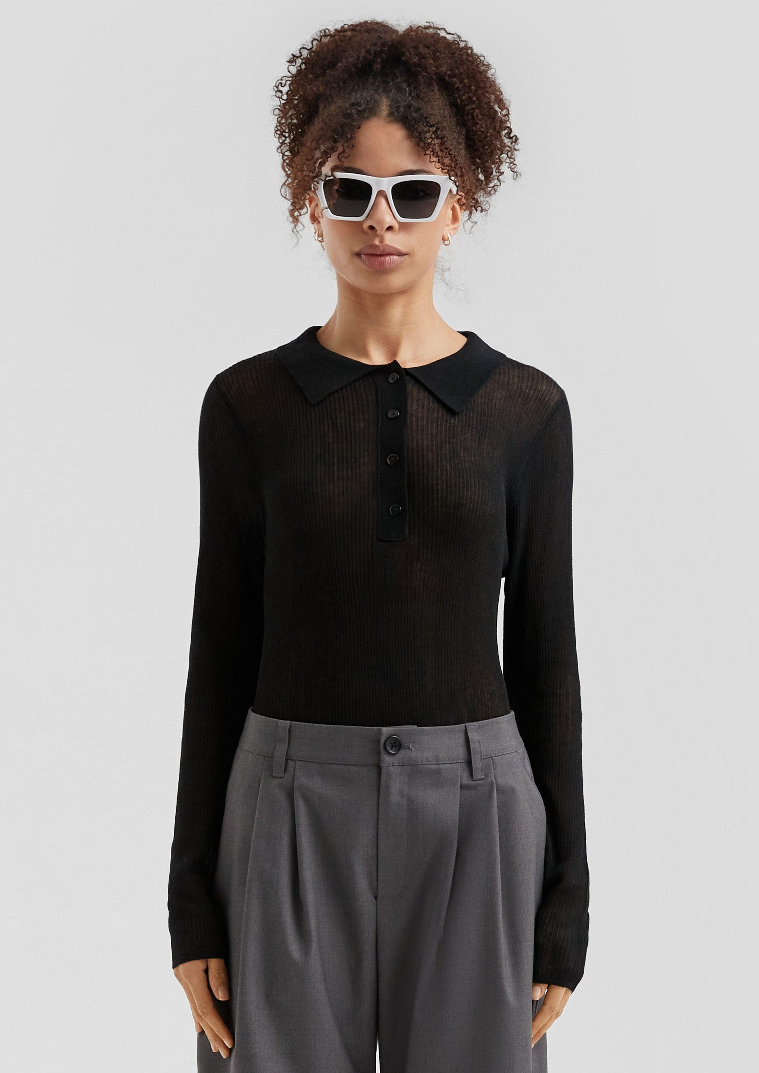 QS Strickpullover Leicht transparenter Pullover mit günstig online kaufen