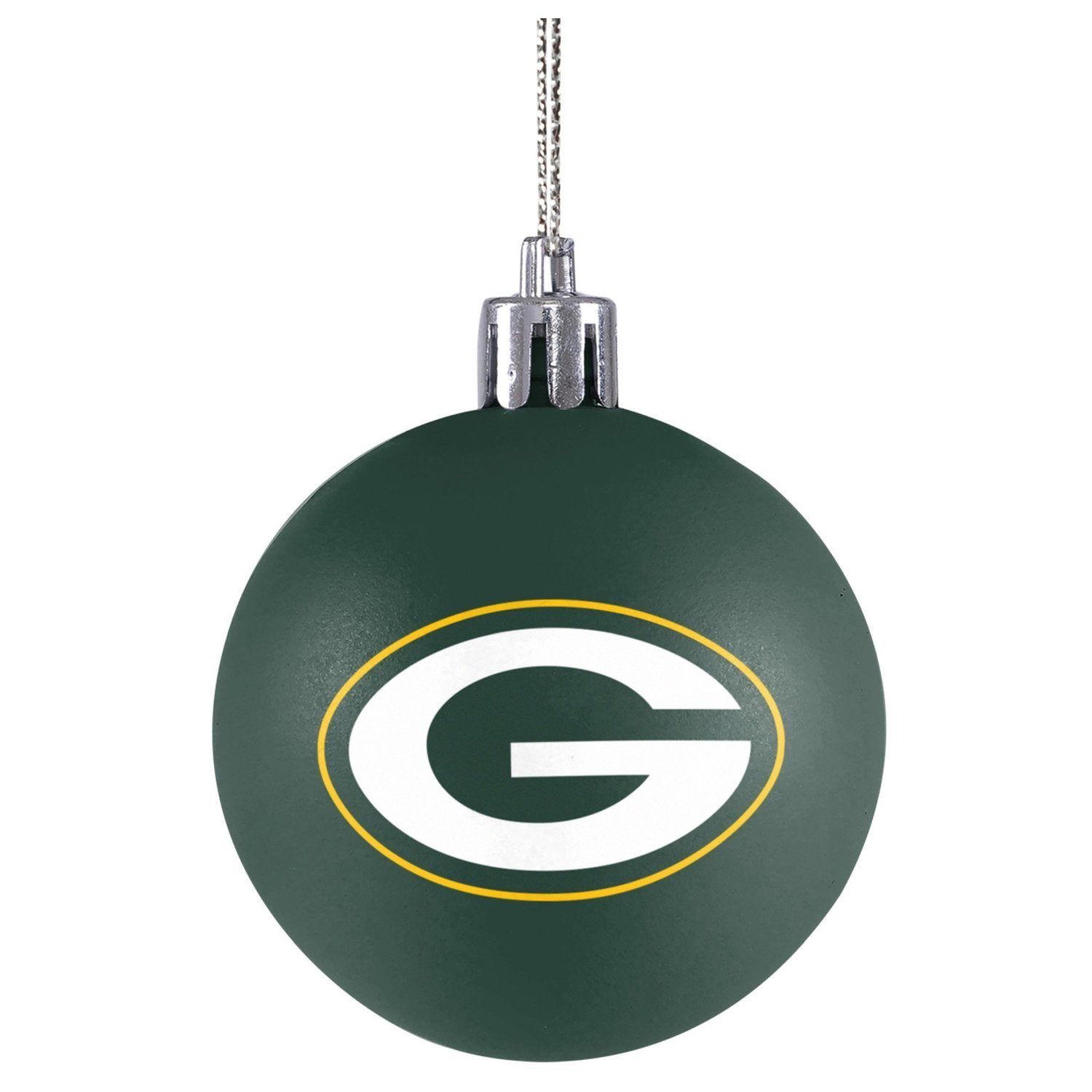Set 12er Weihnachtskuge Forever XMAS NFL Bay Packers Green Collectibles Wanddekoobjekt
