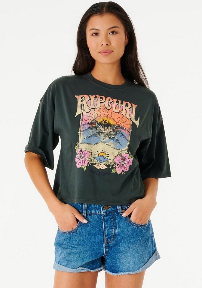 Rip Curl T-Shirt BARRELLED HERITAGE CROP