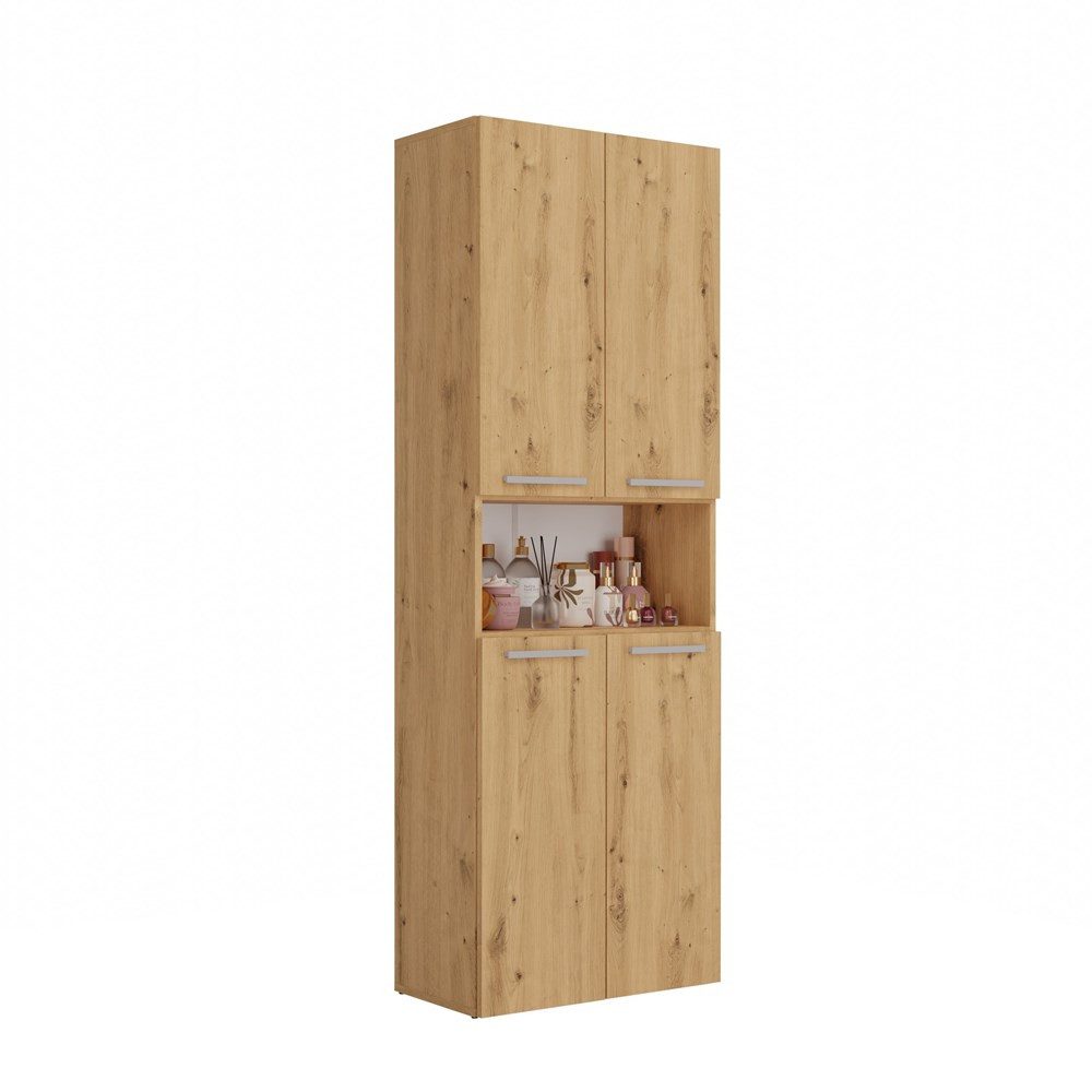 ibonto Hochschrank Badezimmerhochschrank Platzsparendes Aufbewahrungswunder günstig online kaufen