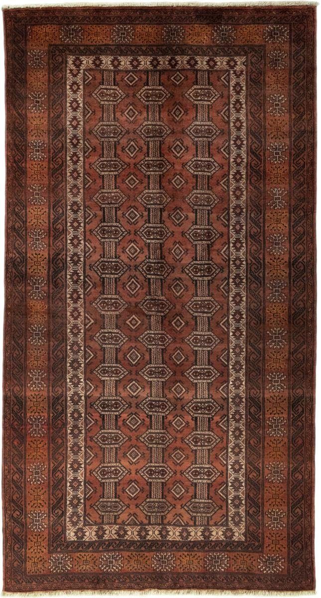 Orientteppich Turkaman 154x294 Handgeknüpfter Orientteppich / Perserteppich Läufer, Nain Trading, rechteckig, Höhe: 6 mm